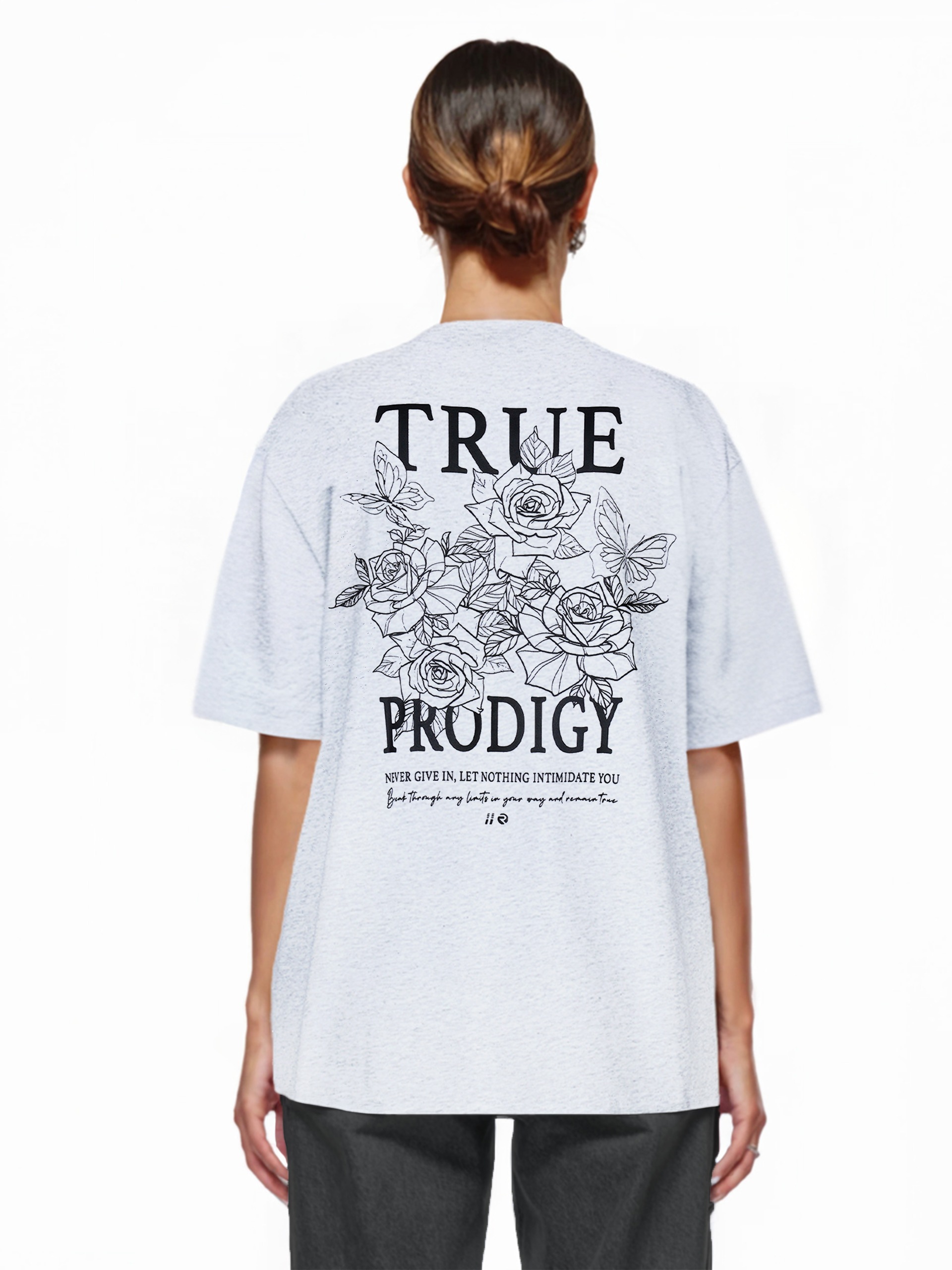 trueprodigy Oversize-Shirt "Alex F Logo Print Oversized Rundhals"