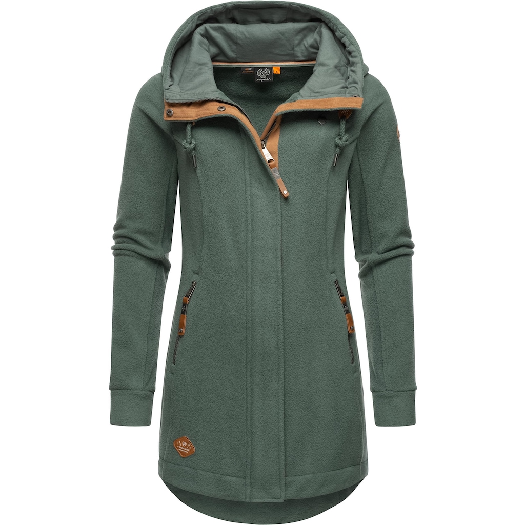 Ragwear Parka »Letti Fleece«, mit Kapuze, Sportliche Damen Fleecejacke mit Kapuze