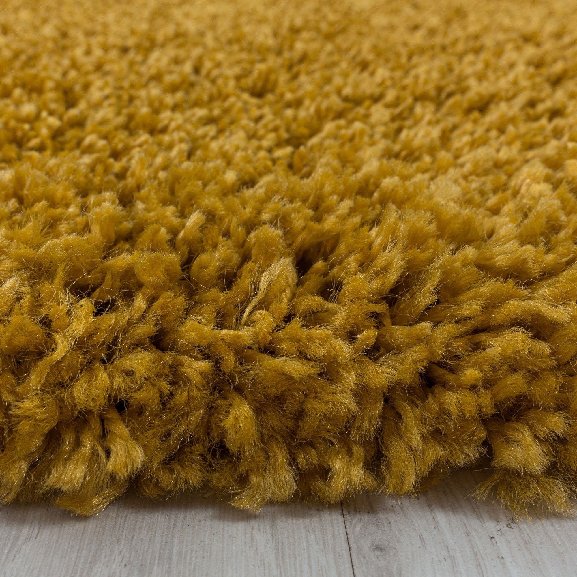 Hochflor-Teppich AYYILDIZ TEPPICHE "SYDNEY 3000", gold (goldfarben), H:30mm Ø:160cm, Polypropylen (PP), Teppiche, Shaggy, Langflor, uni, auch rechteckig, Wohnzimmer 3