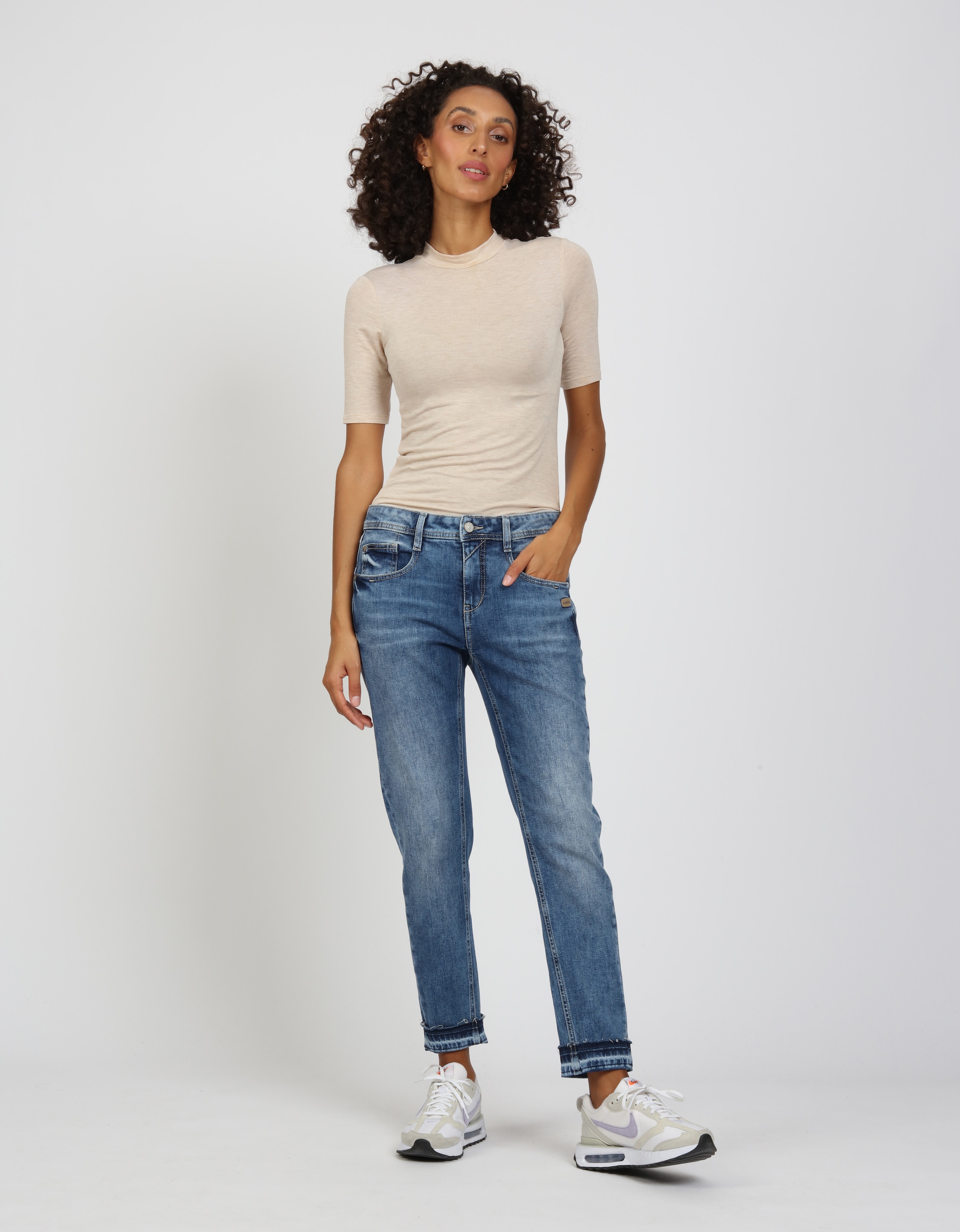 GANG Relax-fit-Jeans »94AMELIE CROPPED«, in 5-Pocket-Style