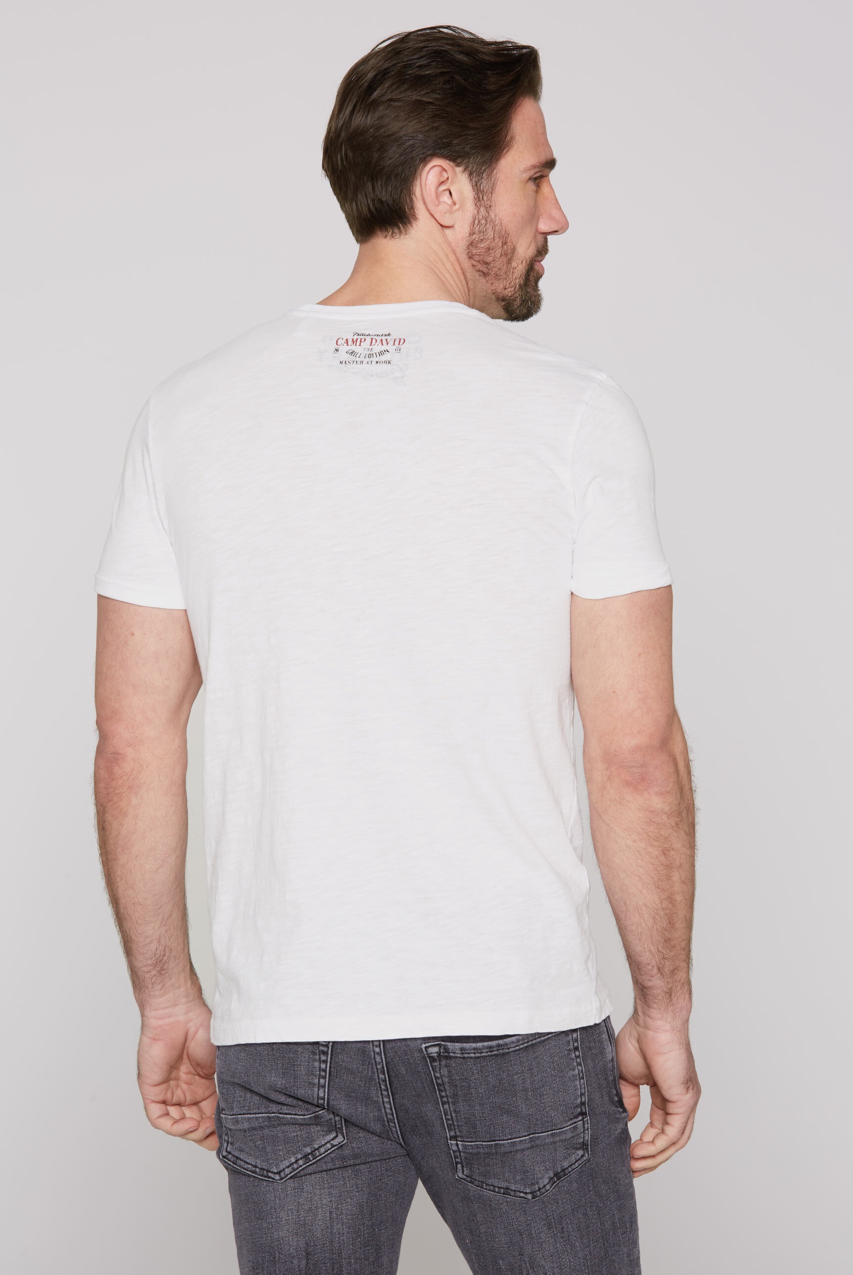 CAMP DAVID Rundhalsshirt, aus Baumwolle