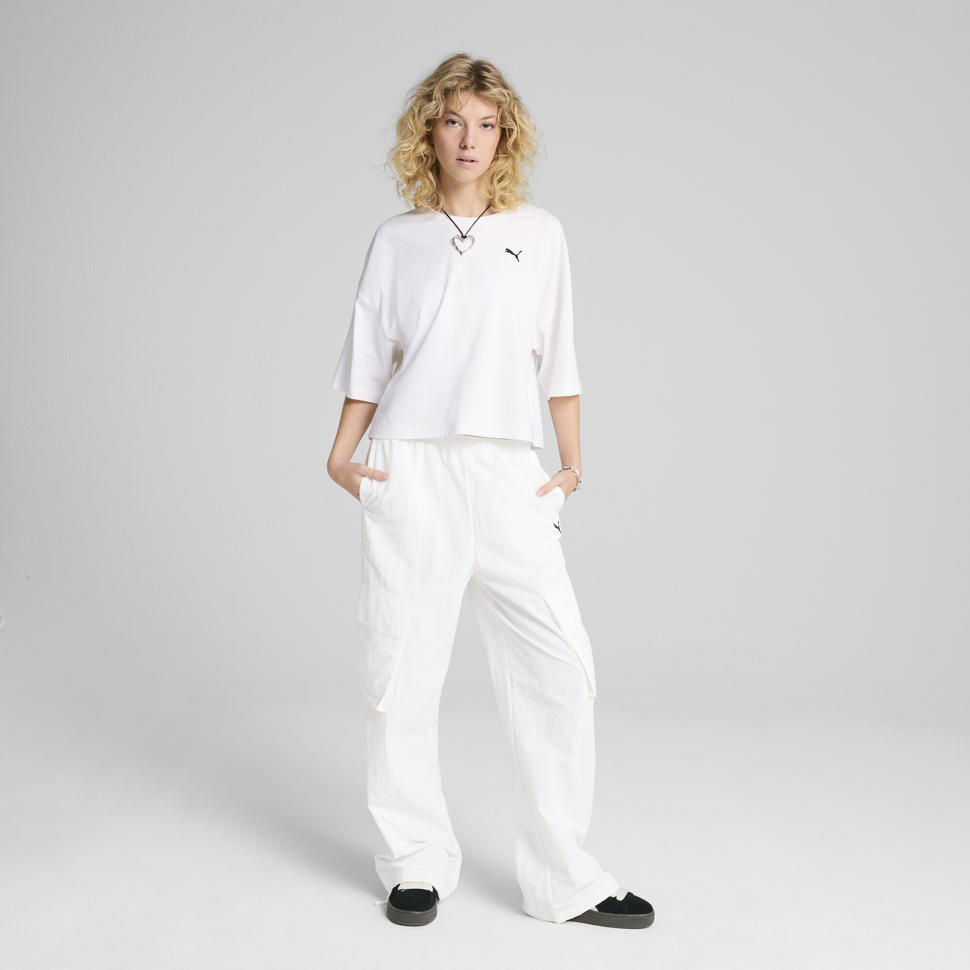 PUMA T-Shirt "WARDROBE ESS Kurzes Oversized-T-Shirt Damen" günstig online kaufen