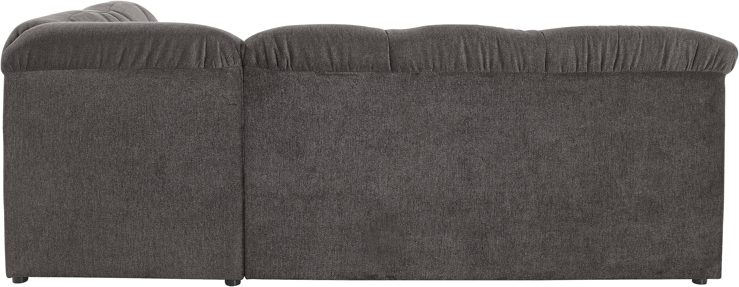 DOMO collection Ecksofa »Pegnitz, elegante Rückensteppung, zeitlose Formensprache, L-Form«, wahlweise mit Bettfunktion