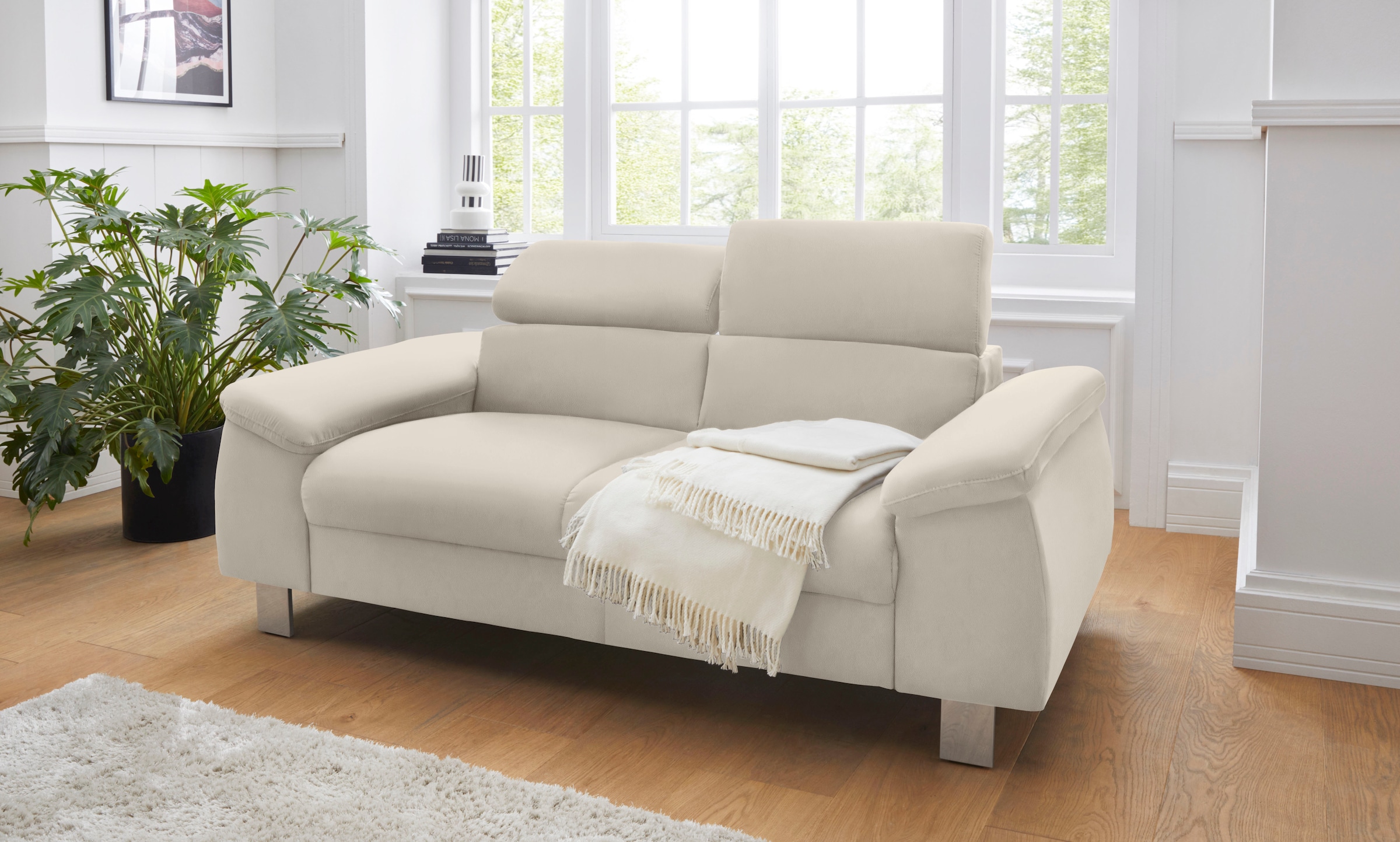 COTTA 2-Sitzer "Komaris, B: 177 cm" mit Kopfteilverstellung günstig online kaufen