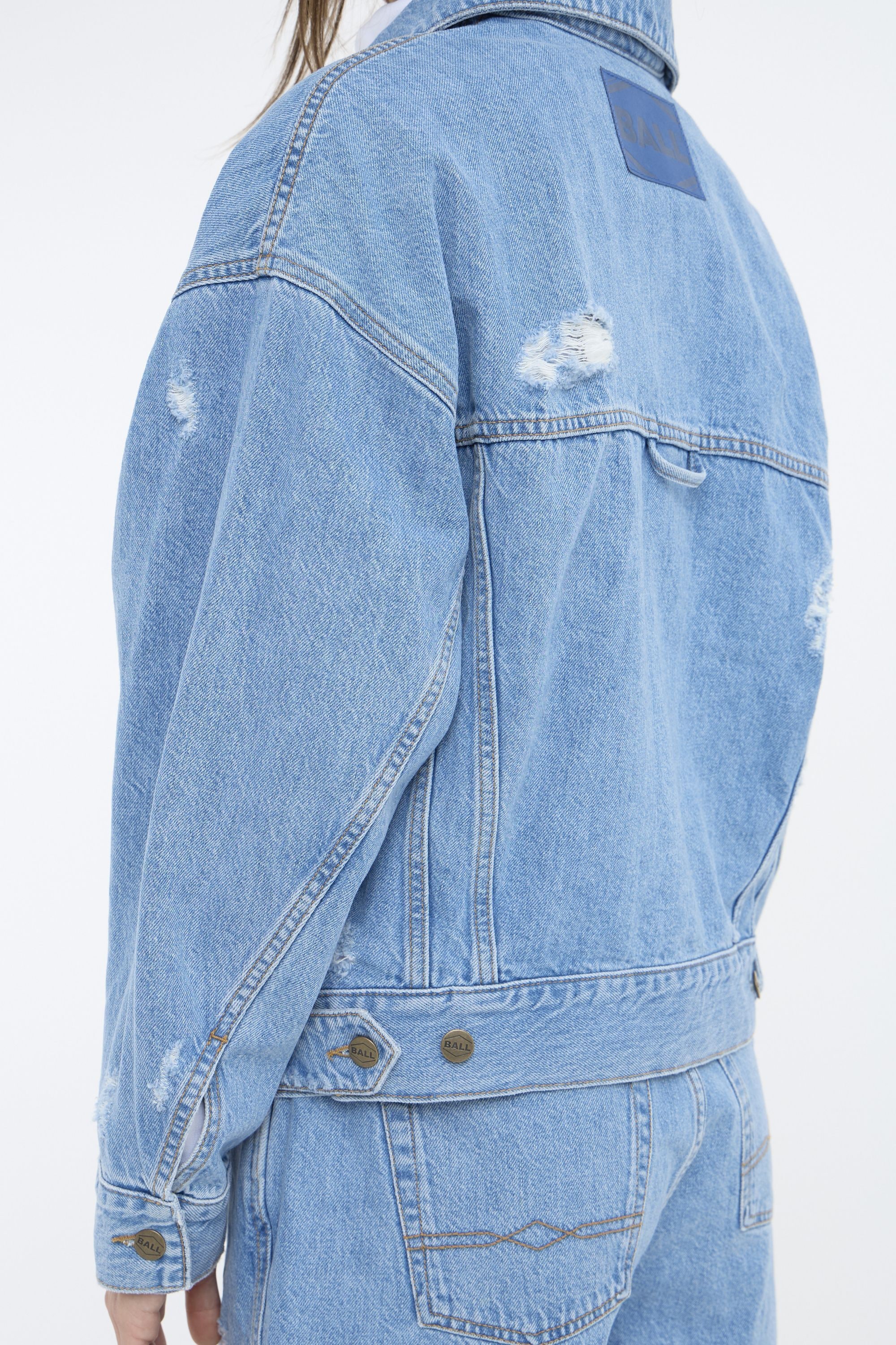BALL Jeansjacke »Jeansjacke BASERRE DENIM«, ohne Kapuze