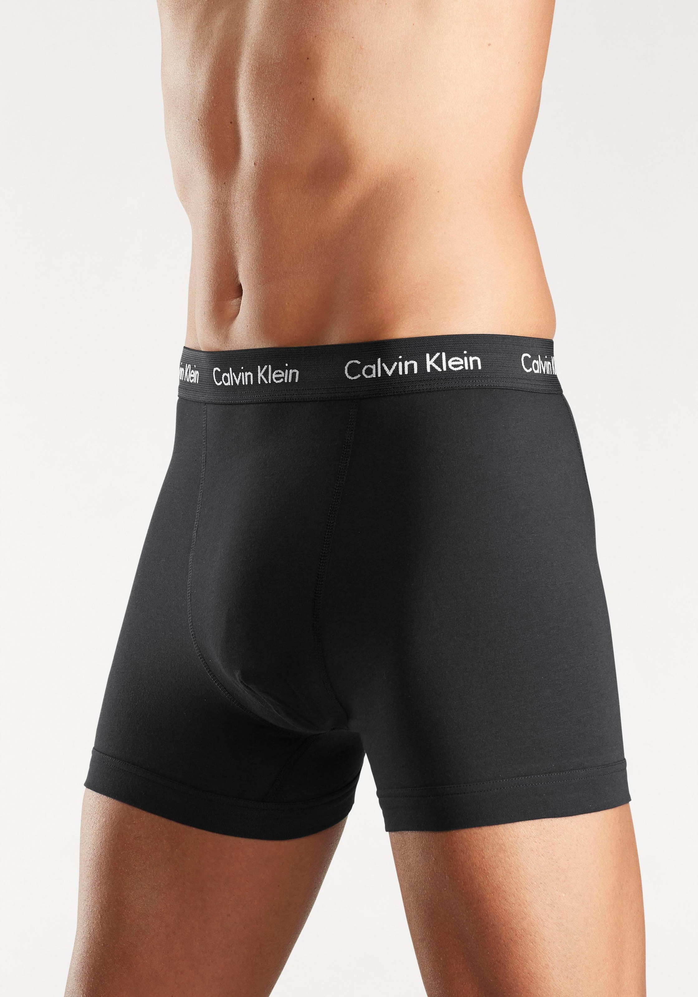 Calvin Klein Underwear Boxer »TRUNK 3 PACK«, (3 St.), in uni schwarz mit Logoschriftzug