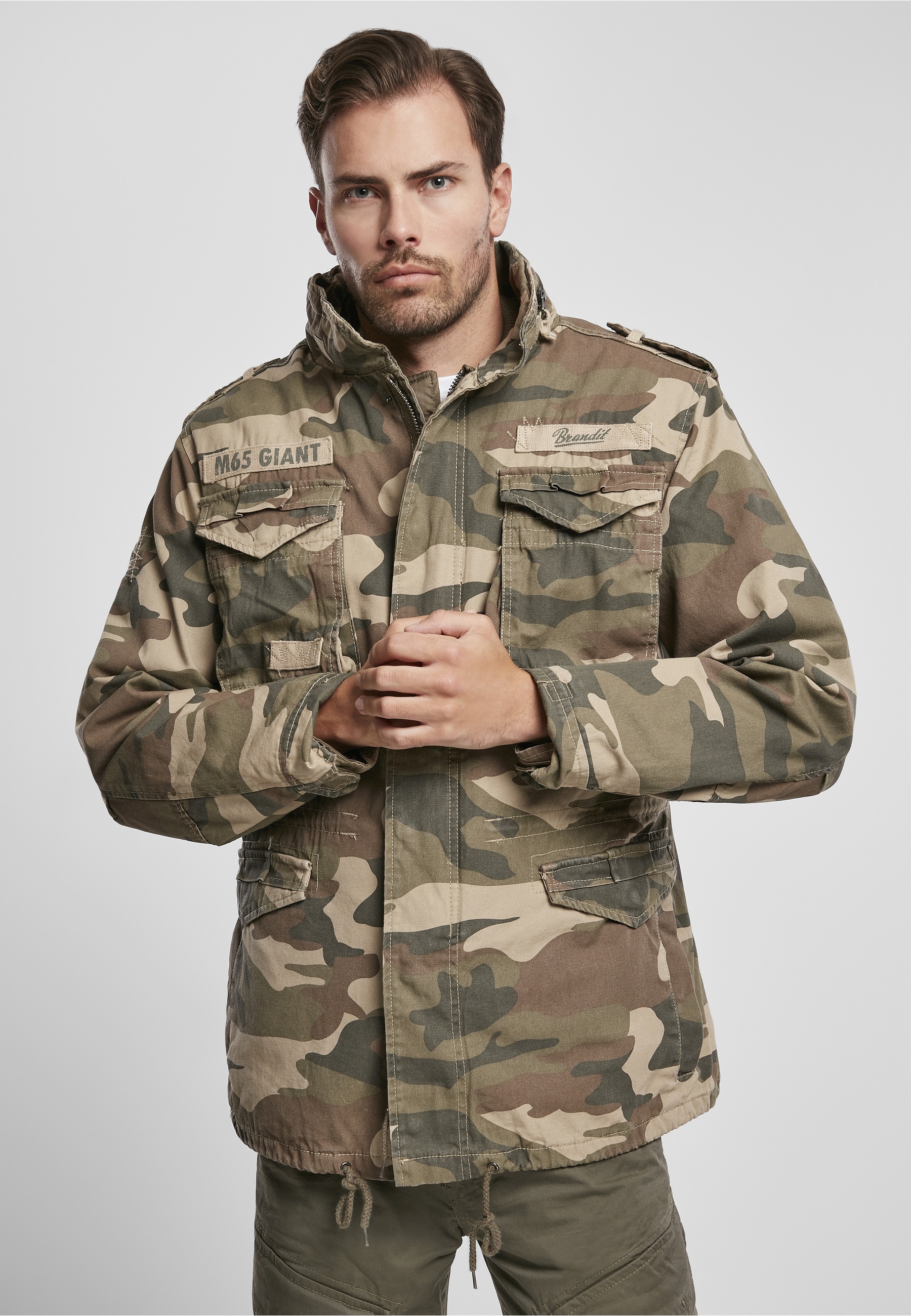 Brandit Winterjacke »Brandit Herren M-65 Giant Jacket« 1 Stk. tlg. ohne Kapuze