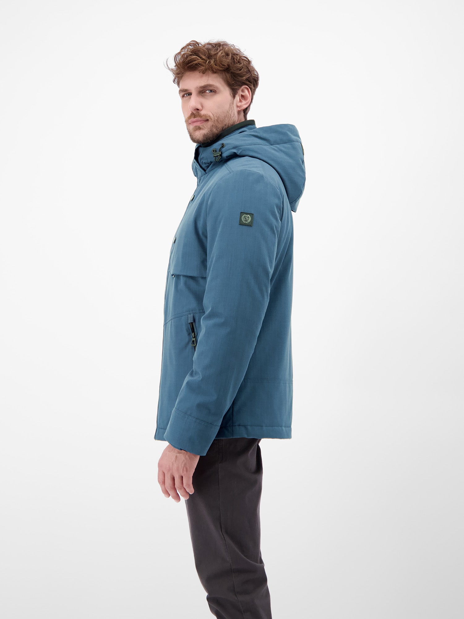 LERROS Blouson »LERROS Herren Blouson in Stukturoptik«, mit Kapuze, Wasser- und windabweisend