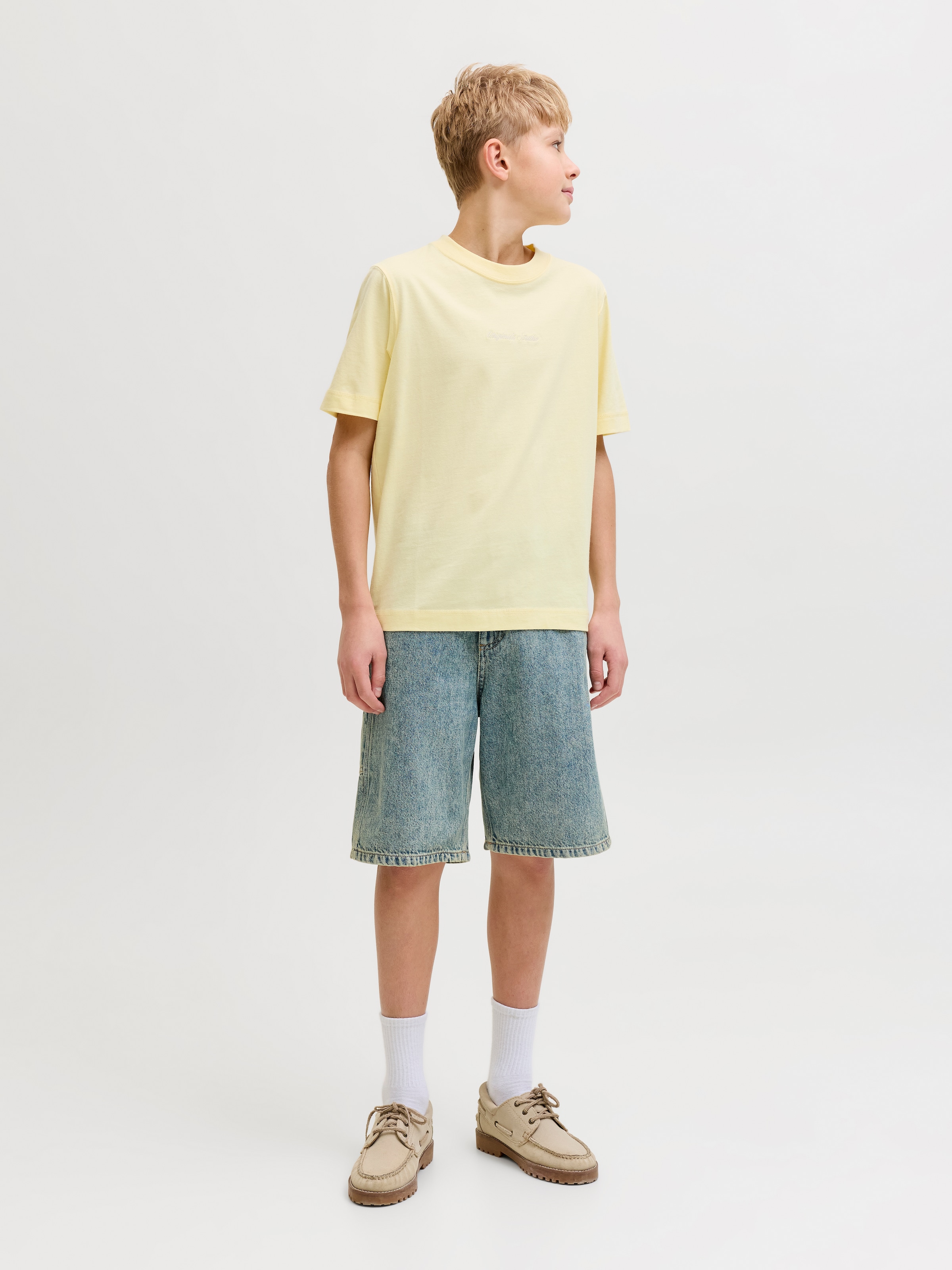Jack & Jones Junior T-Shirt »JORNORREBRO EMB TEE SS CN NOOS JNR« Baumwolle, relaxed fit, Kurzarm