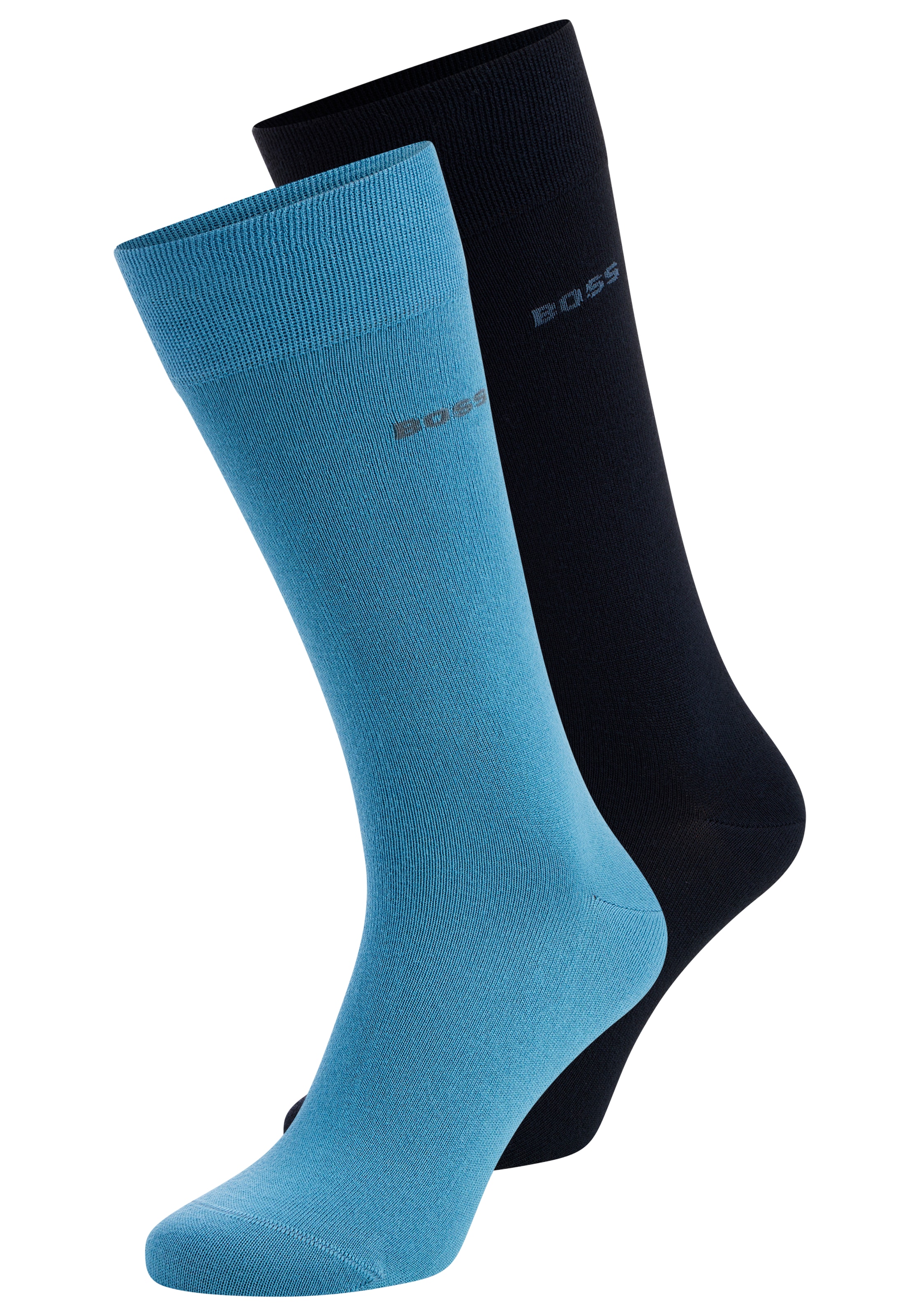 BOSS Businesssocken "2P RS Bamboo 1027" Packung, 2 Paar tlg. mit Strickbünd günstig online kaufen