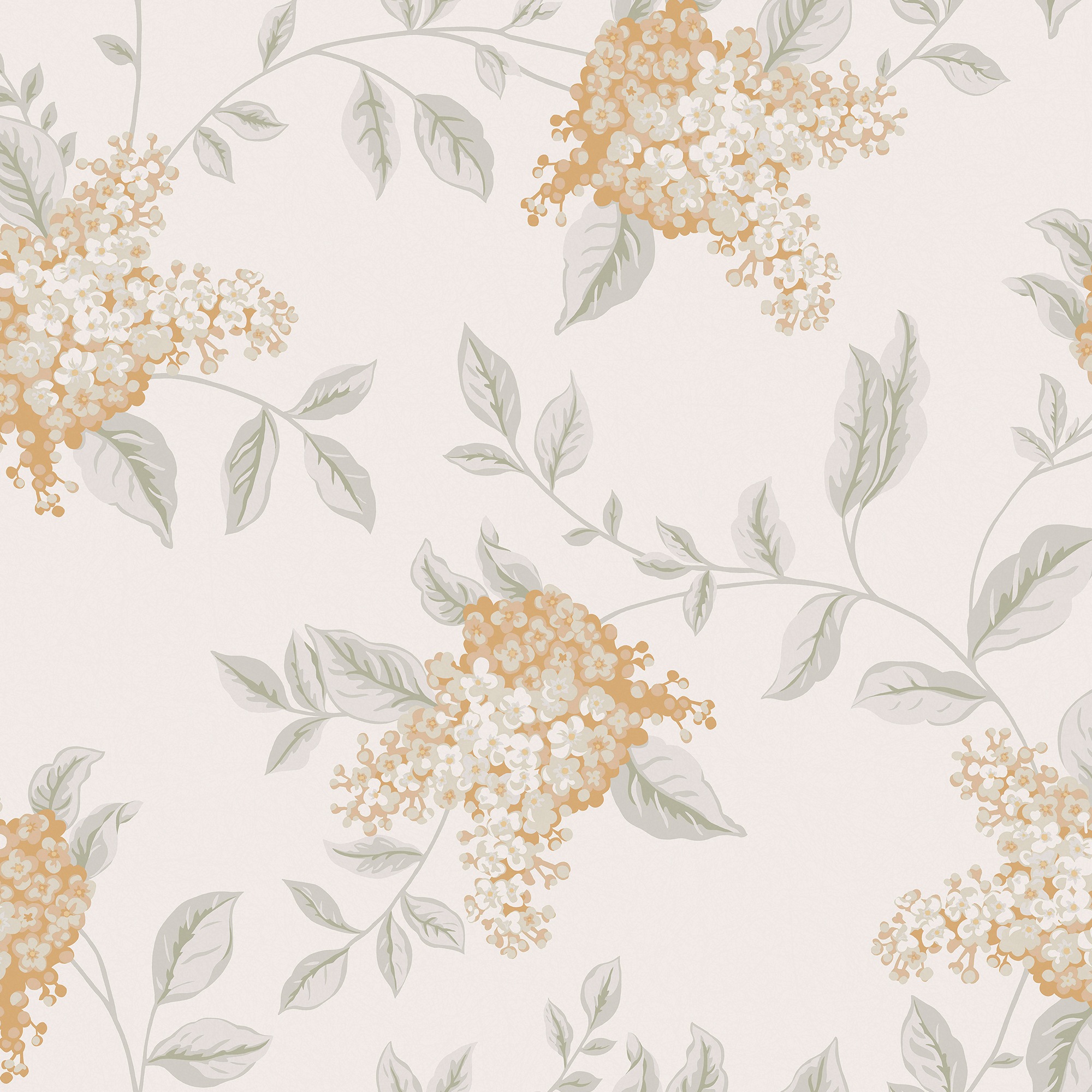 LAURA ASHLEY Vliestapete »Portland Fern Apricot«, geblümt, 10mx52cm (ca. 5m2)
