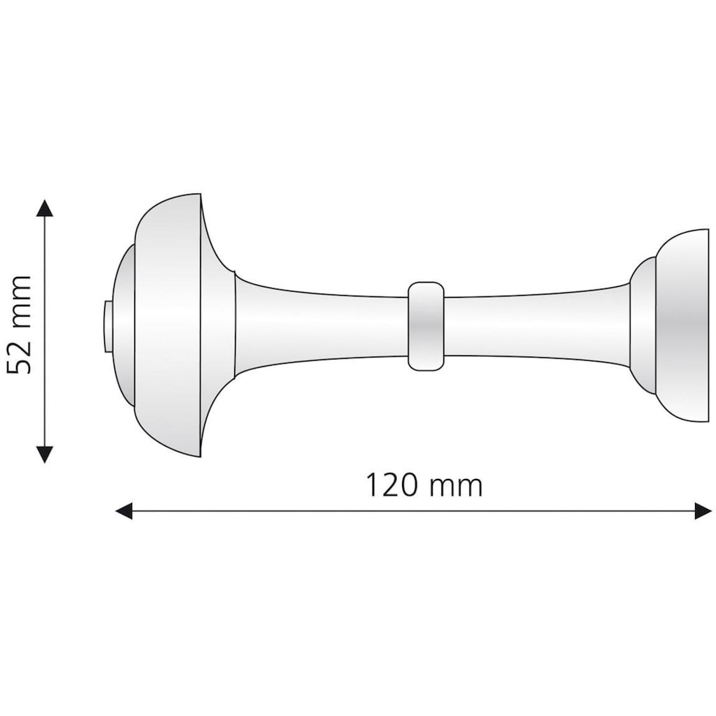 Liedeco Raffhalter, (1 St.), Schalhalter 12 cm