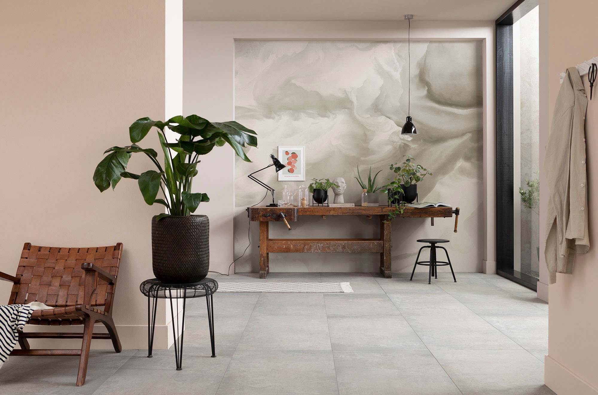 Komar Vliestapete »Digitaldruck Vlies - Soulful Sanctuary - Größe 300 x 250 cm«, bedruckt, Wohnzimmer, Schlafzimmer
