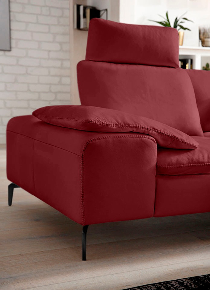 Thumbnail - W.SCHILLIG Ecksofa "valentinoo, Designsofa, elegant und bequem, L-Form" mit Sitztiefenverstellung, Breite 318 cm