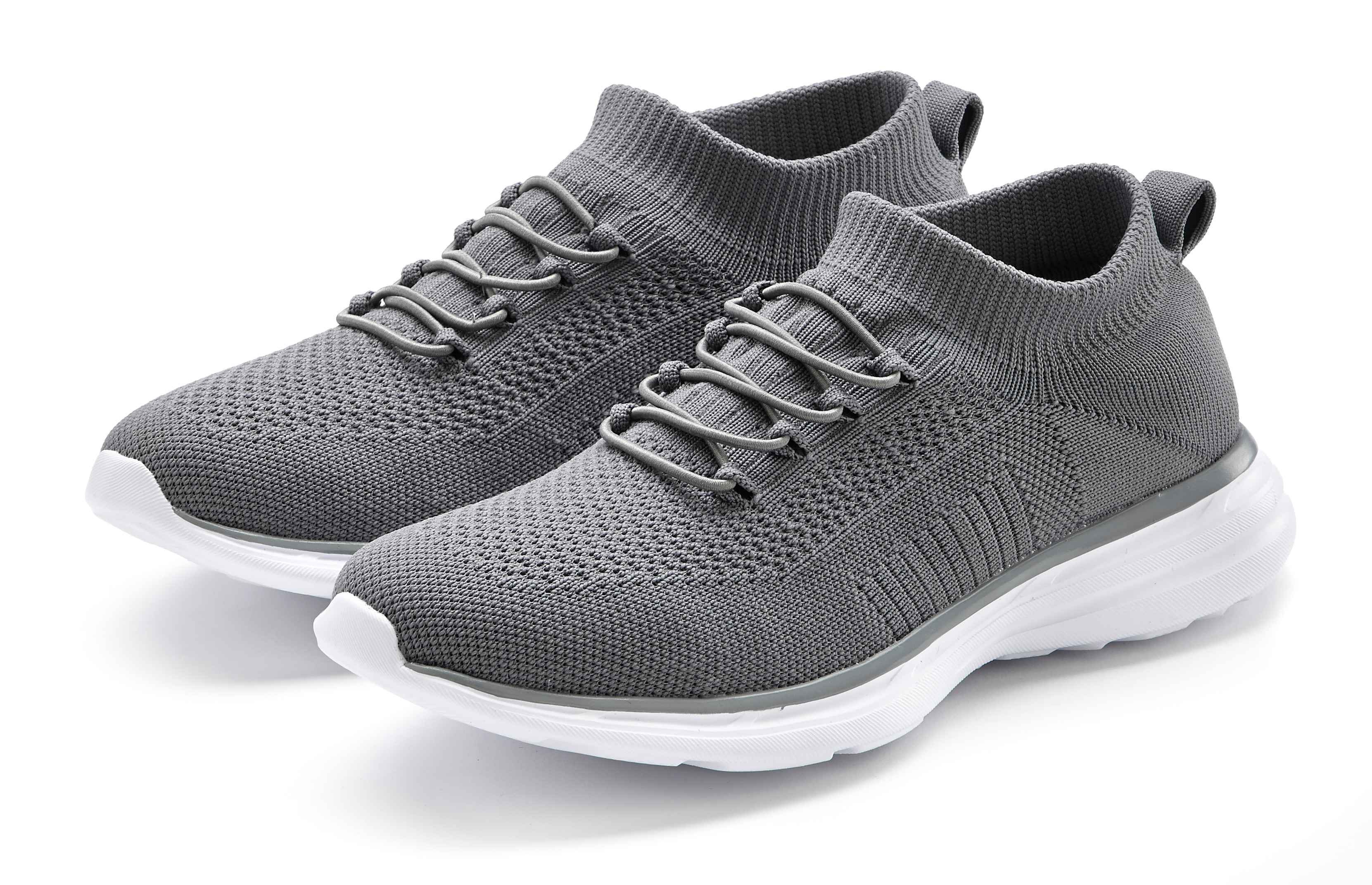 LASCANA Sneaker "Slipper, Halbschuh, Turnschuhe, Slip-On-Sneaker, bequem," zum Reinschlüpfen mit elastischen Schnürbändern ultraleicht VEGAN
