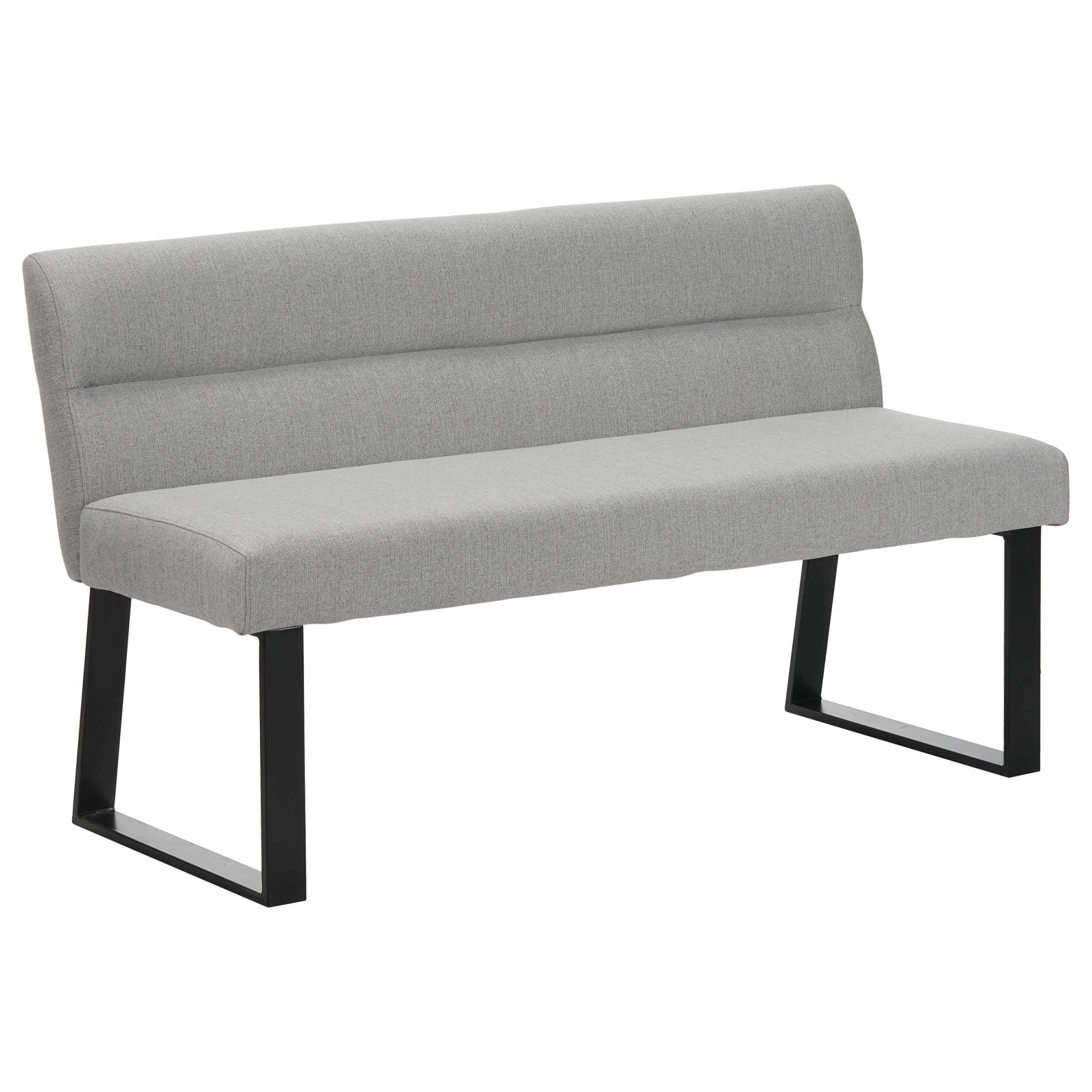 OTTO home Essbank »Ivanna« schwarze Metallbeine, pflegeleichtem Webstoff Bezug, Breite 140 cm