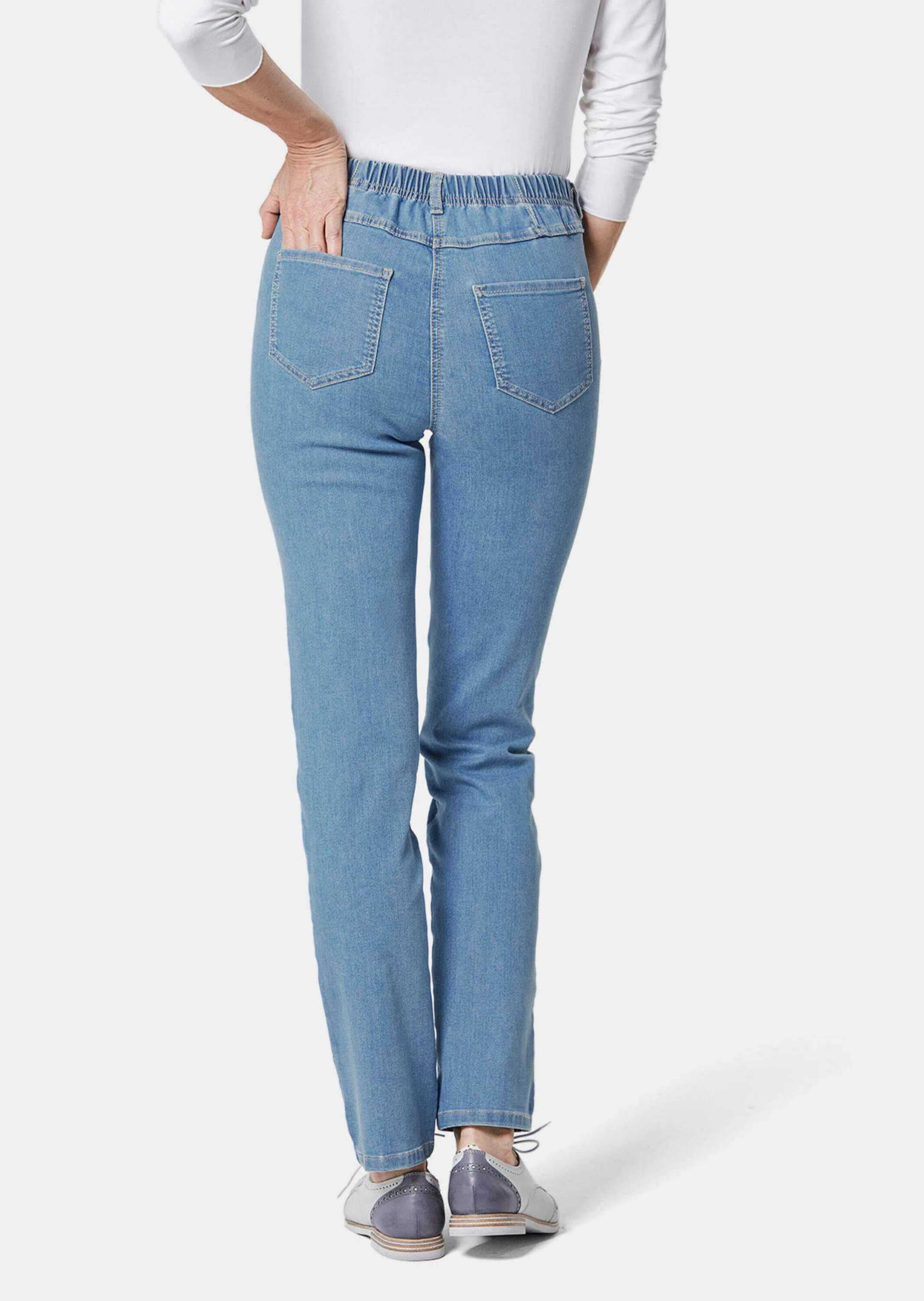 GOLDNER Regular-fit-Jeans »Kurzgröße Damen Jeans Slim Fit LOUISA mit Stretch-Anteil«