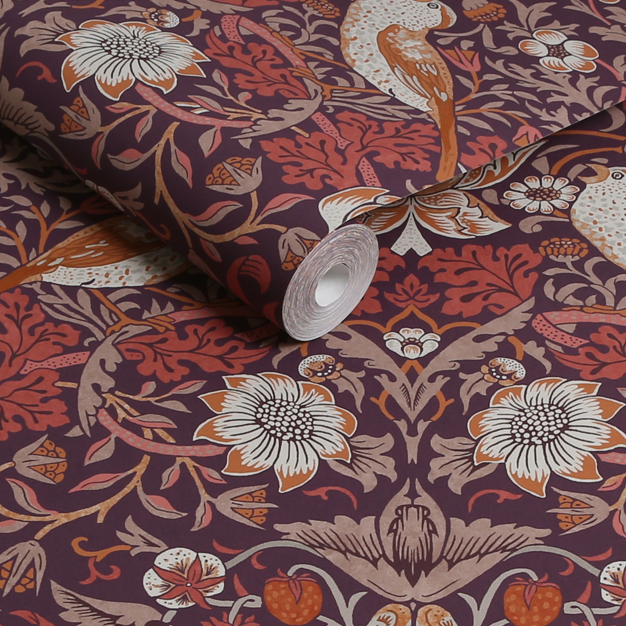 WILLIAM MORRIS AT HOME Vliestapete »Strawberry Thief«, Retro, Design Tapeten