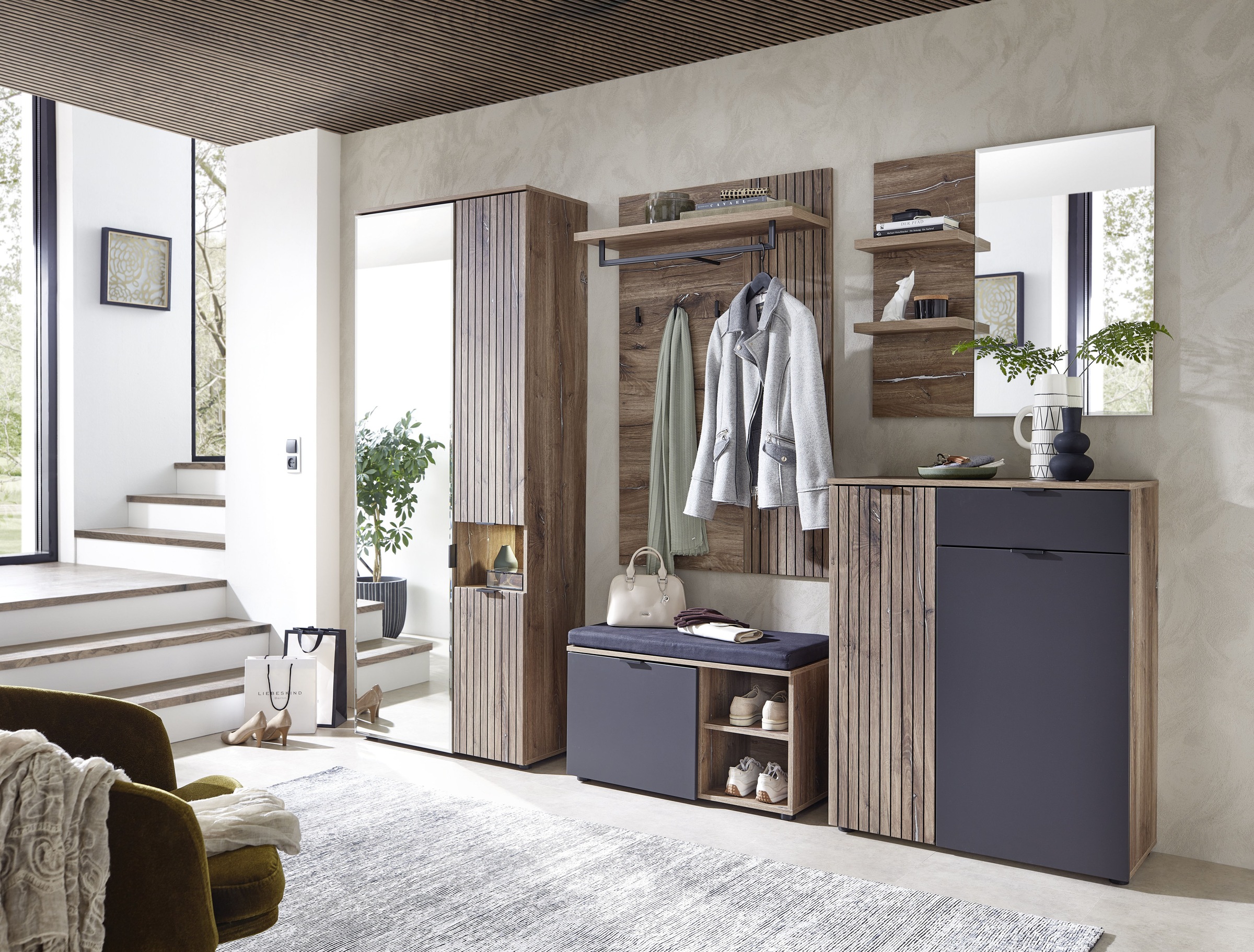 Innostyle Garderobenschrank "LINEA Garderoben Set,besteht aus 5 Typen, 266x günstig online kaufen