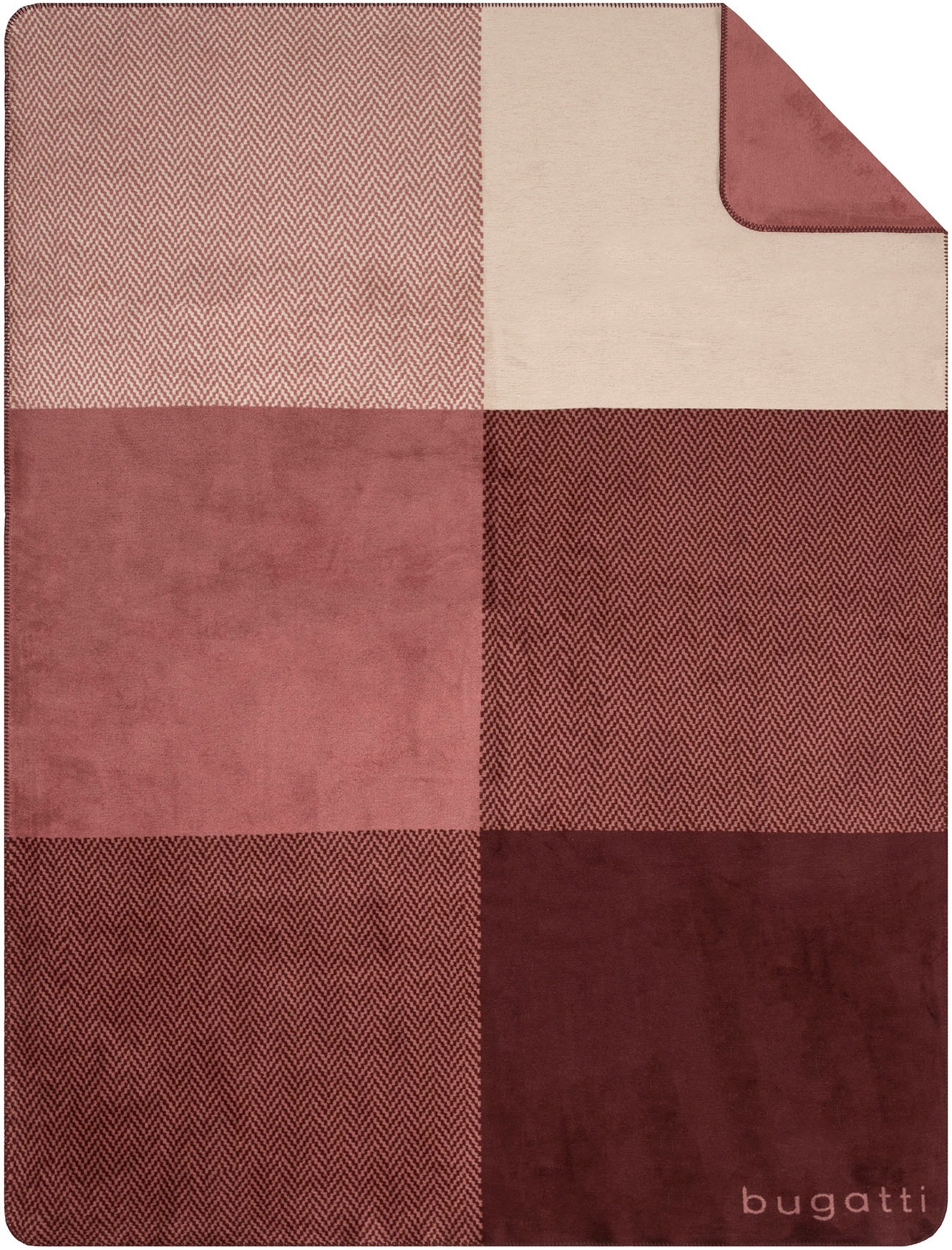 bugatti Wohndecke »Wohndecke bugatti«, mit modernem Patchwork-Design