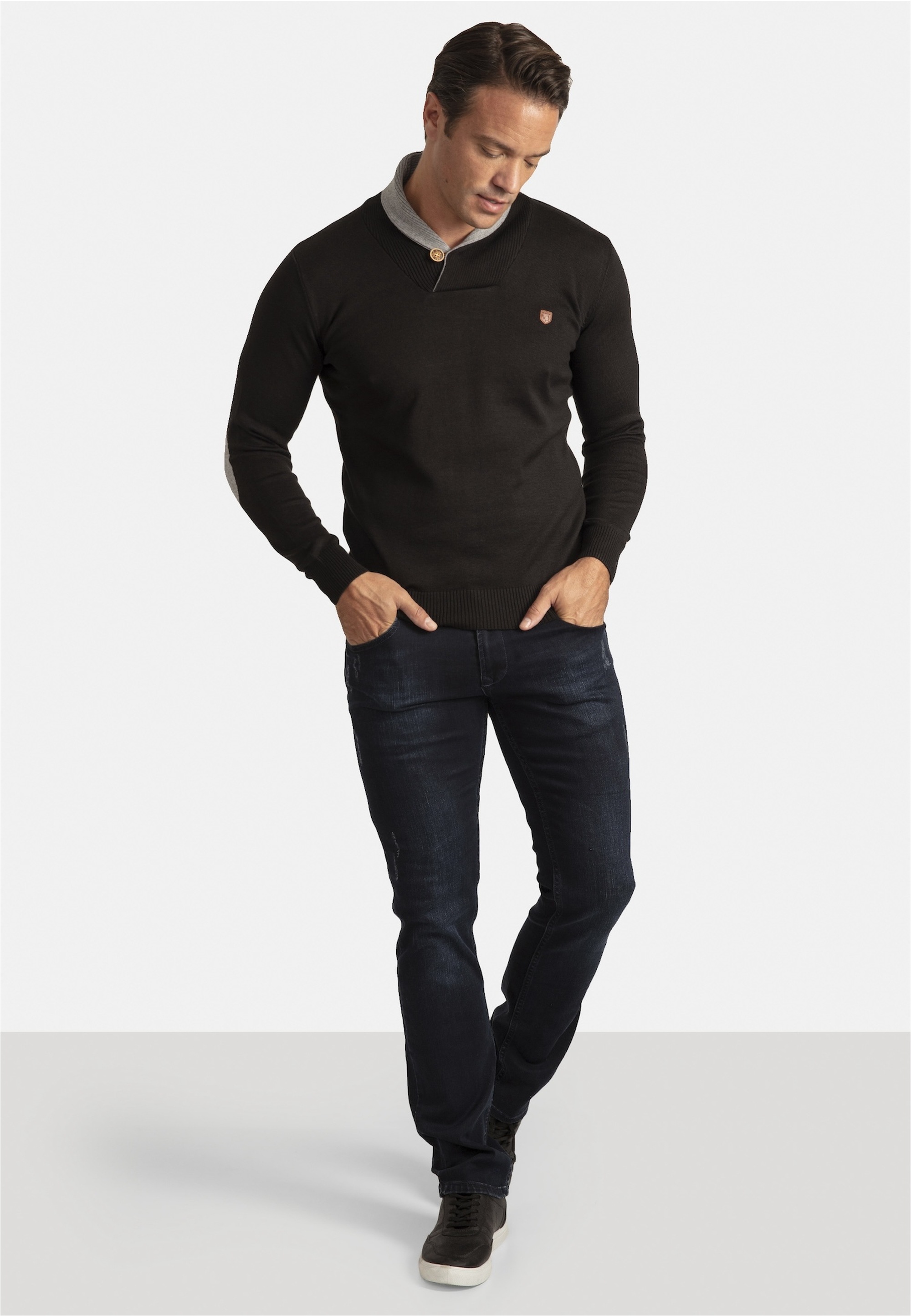SIR RAYMOND TAILOR Strickpullover »Erasmo«, mit gemütlichem Stehkragen