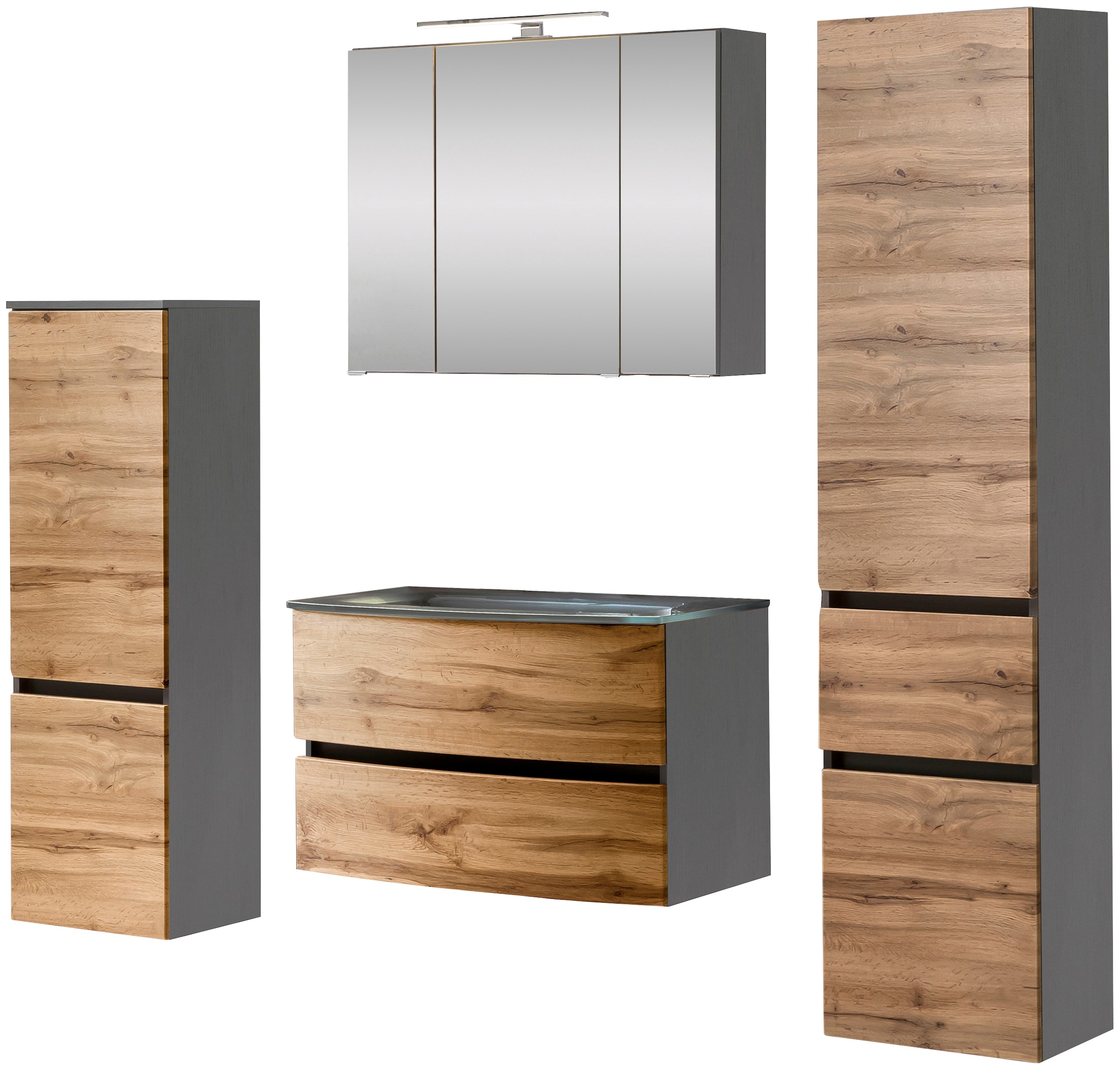 welltime Badezimmer-Set "Kaunas" Set, 4 Stk. tlg. günstig online kaufen