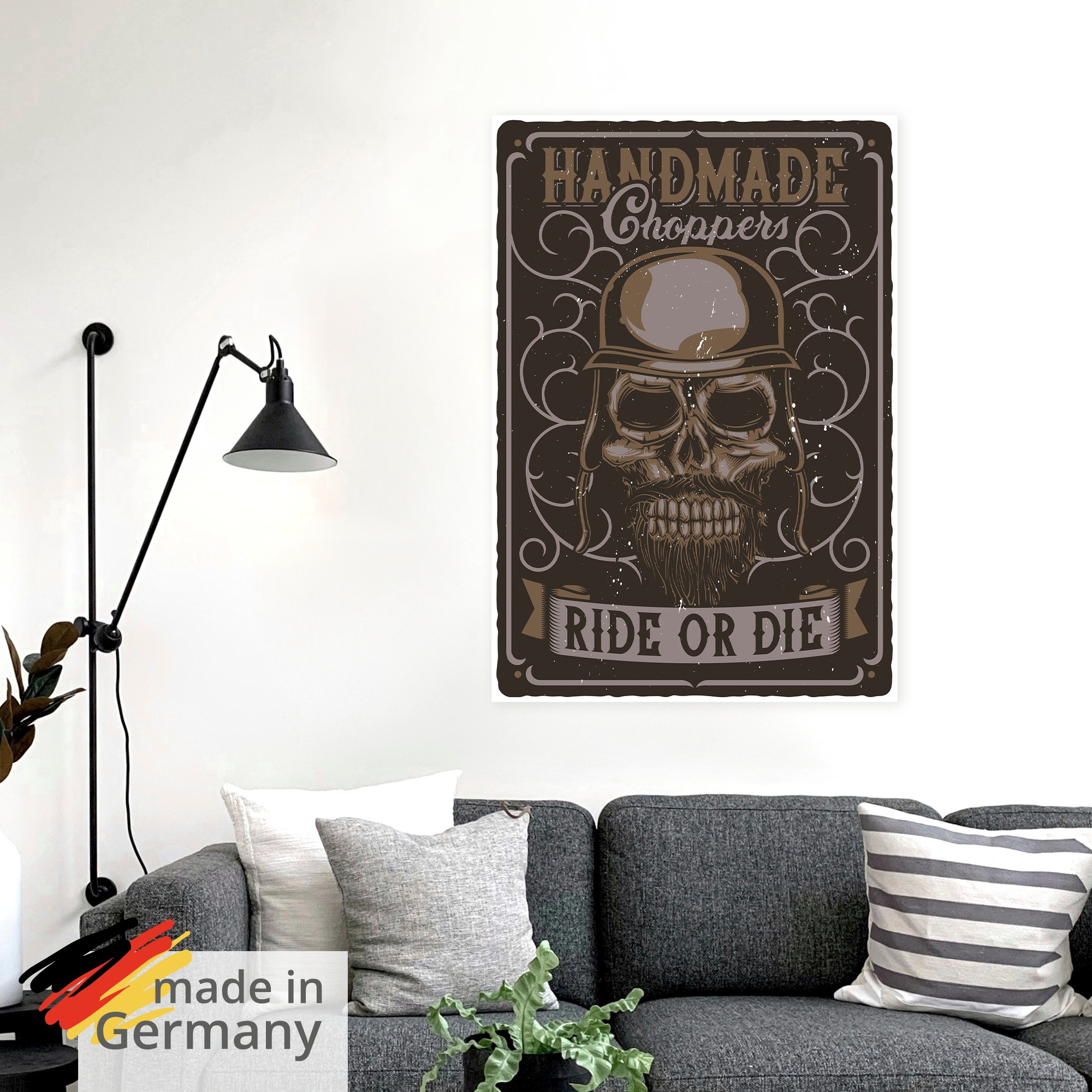Artland Wandbild "Totenkopf" 1 Stk. tlg. als Alubild, Leinwandbild, Poster, Wandaufkleber in verschied. Größen