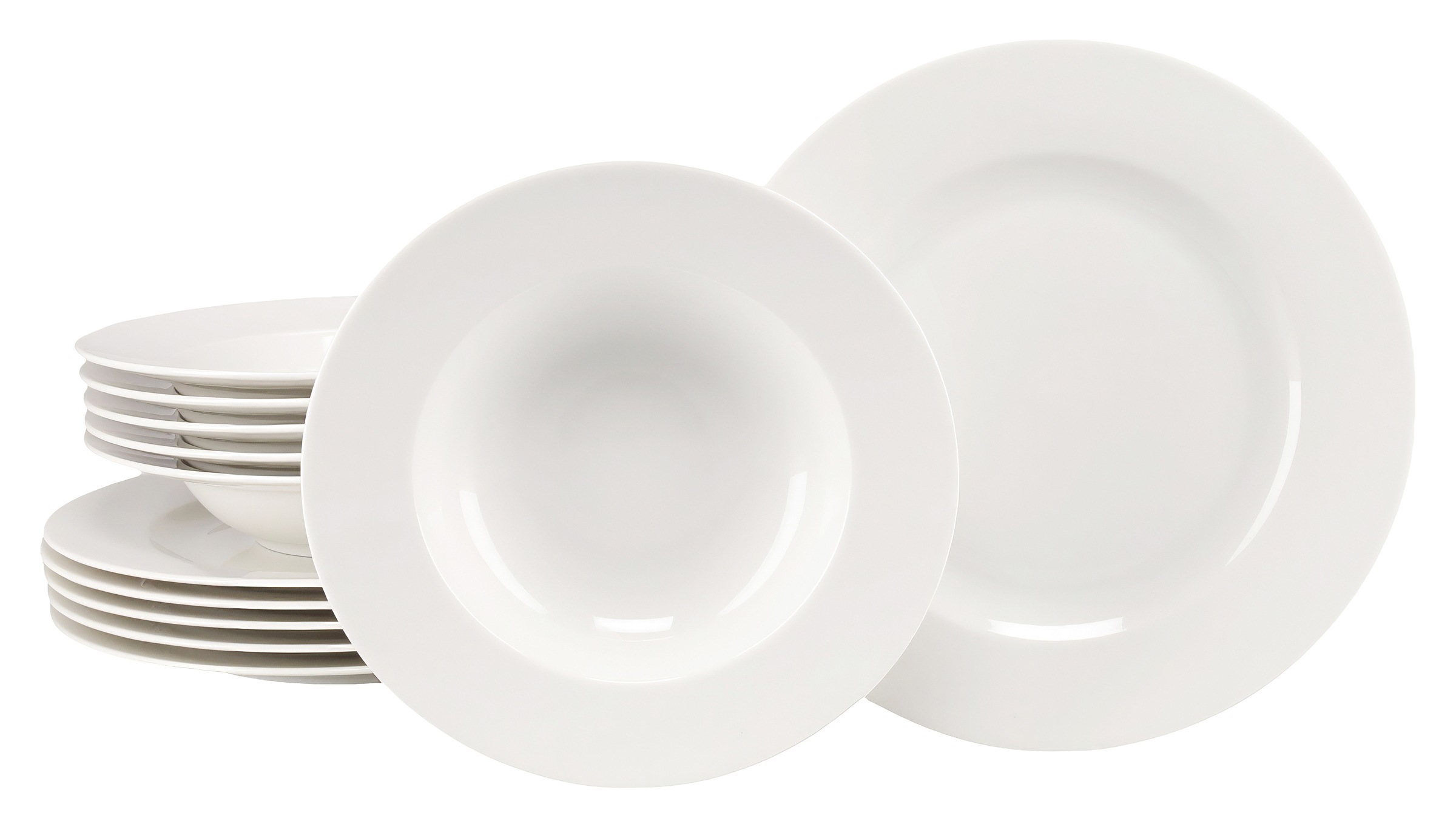 CREATABLE Tafelservice "Venice, Service 12-tlg.", 12creme, Geschirr-Sets, Klassische Tischkultur, Zeitlose Eleganz