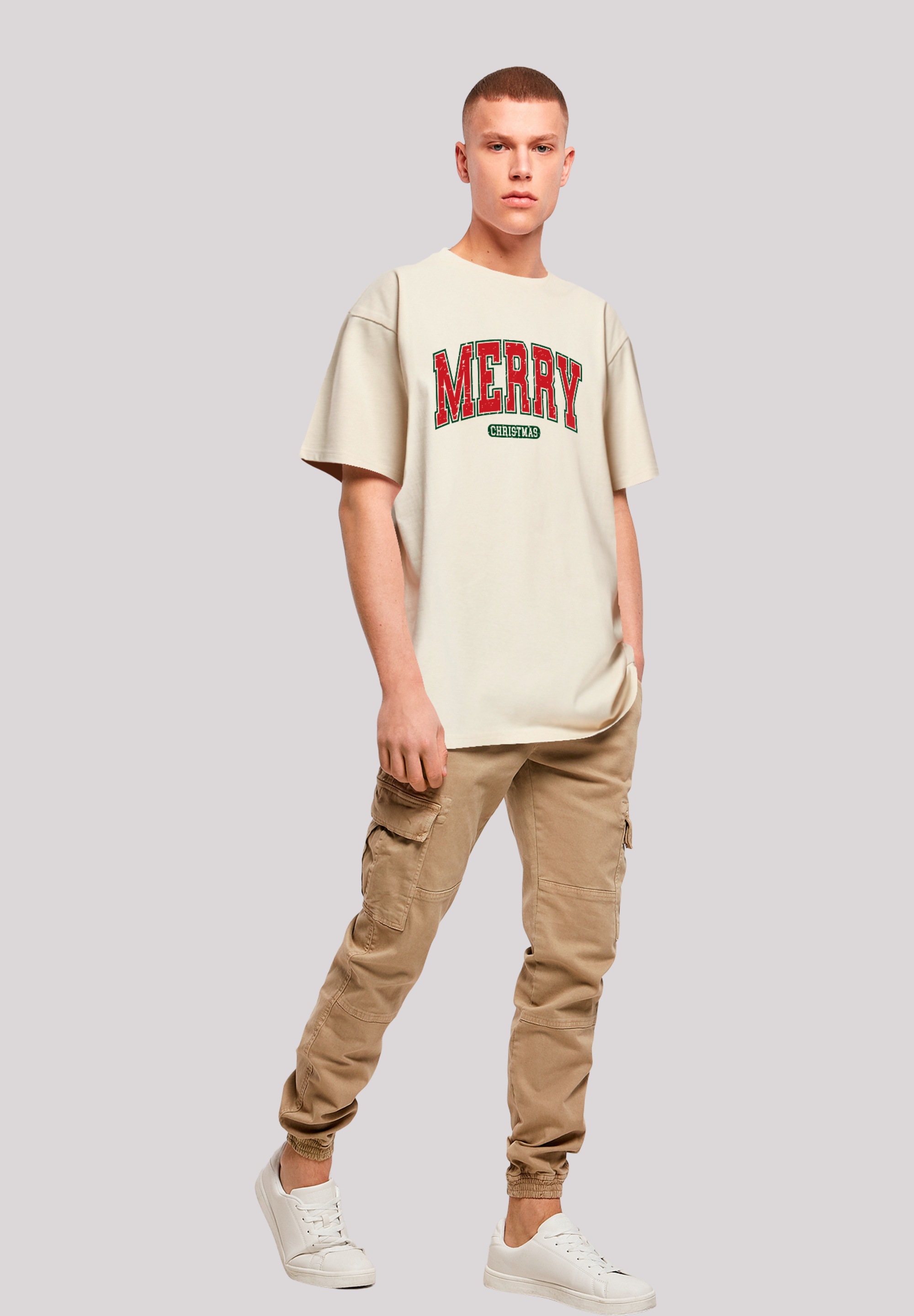 F4NT4STIC T-Shirt »Weihnachten Varsity Retro«, Premium Qualität