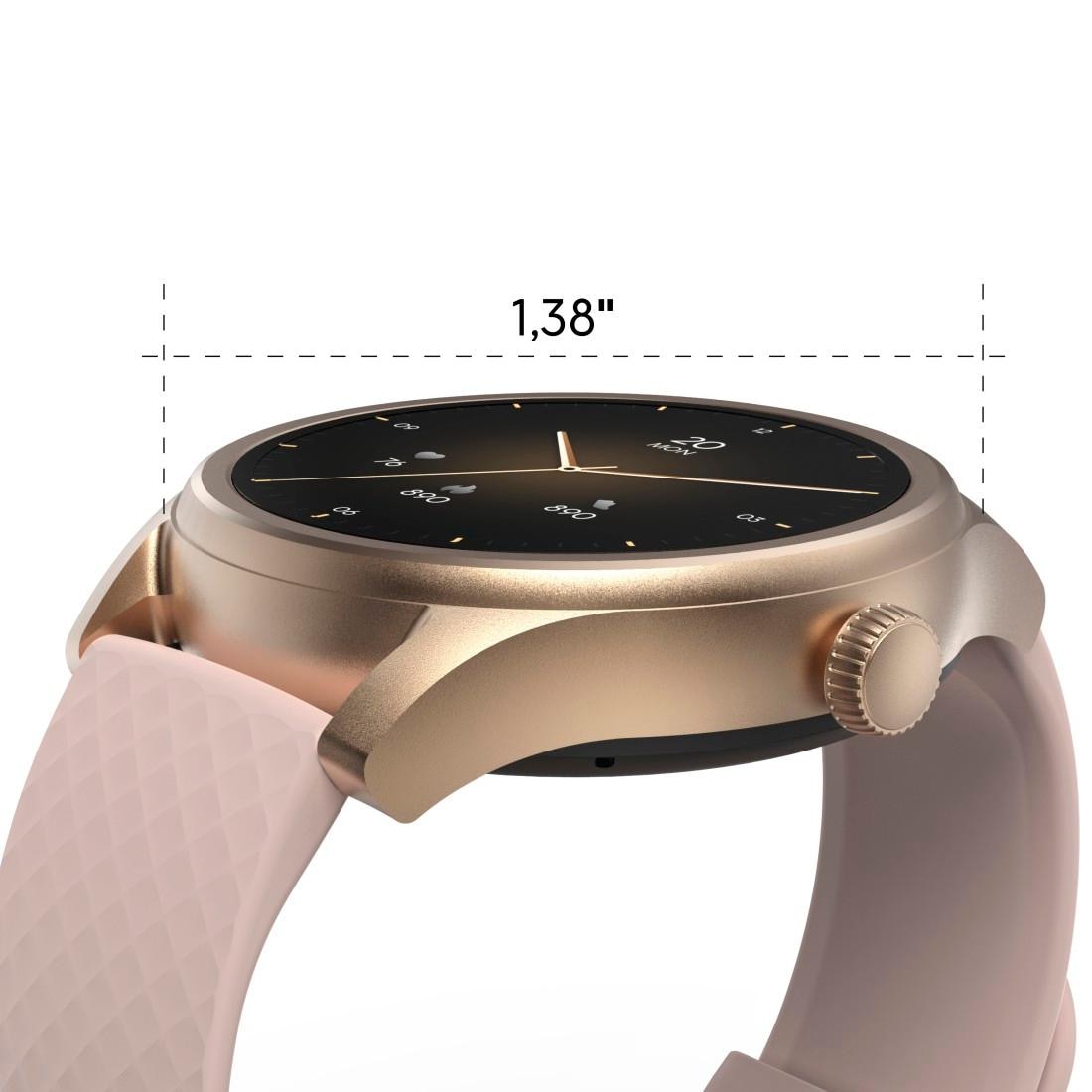 Hama Smartwatch »Smartwatch 1,38“ (Anruffunktion, WhatsApp etc., Schlafmonitor, IP68)«, (/ 1,38 Zoll),)