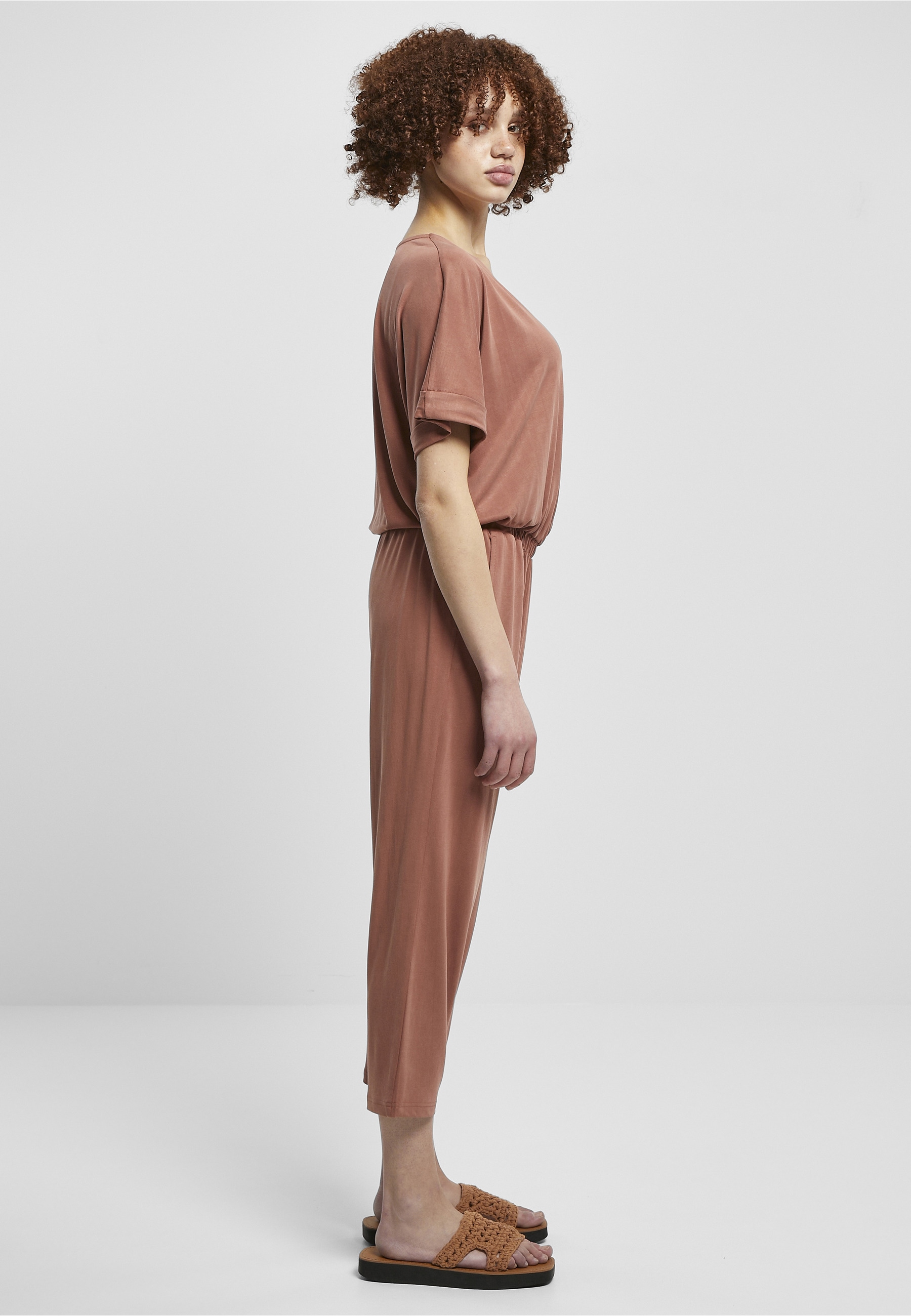 URBAN CLASSICS Jumpsuit »Urban Classics Damen Ladies Modal Jumpsuit« 1 Stk.