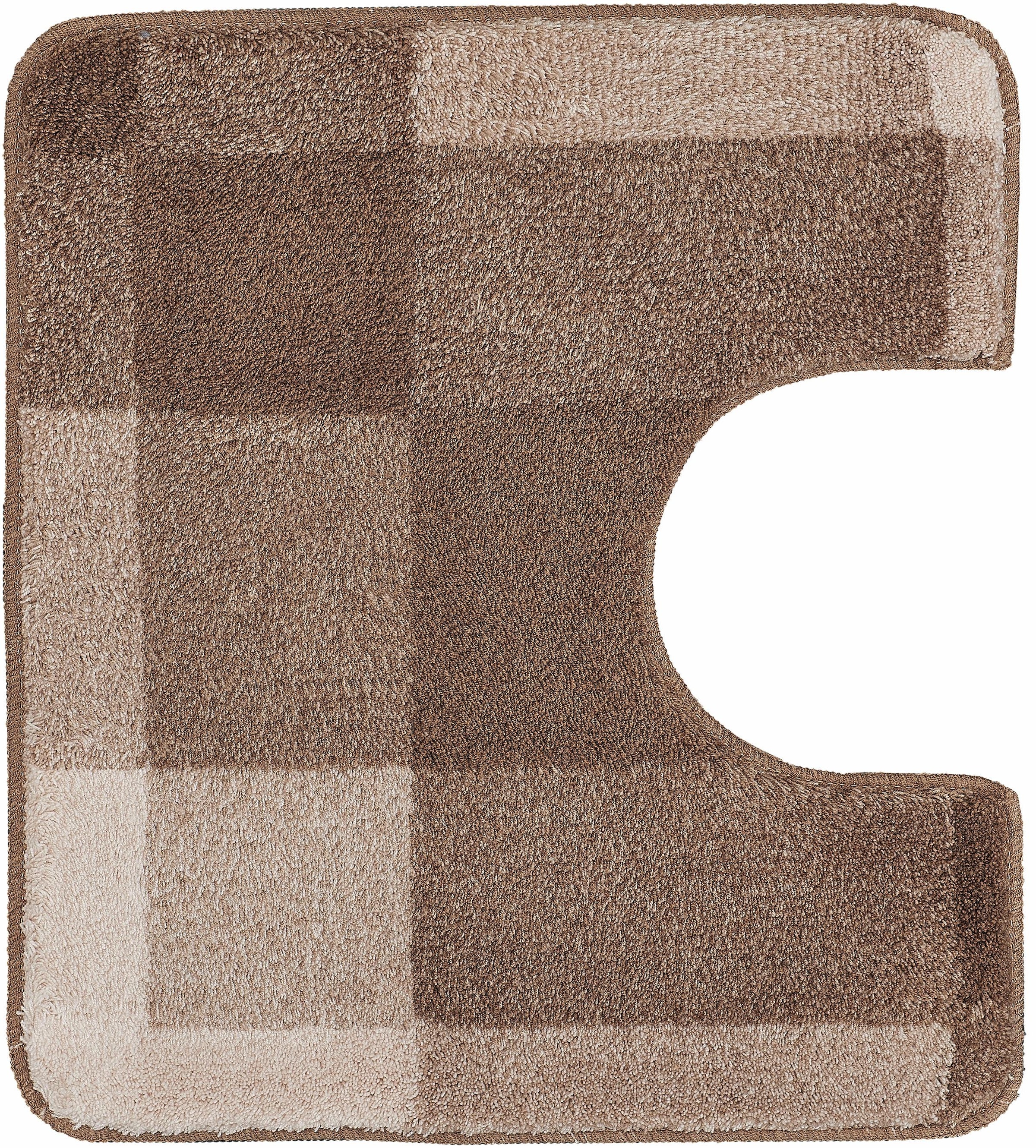 MEUSCH Badematte »Mix«, rutschhemmend beschichtet, fußbodenheizungsgeeignet-schnell trocknend, Badteppich, modernes geometrisches Design, Ton in Ton Farbabstufung
