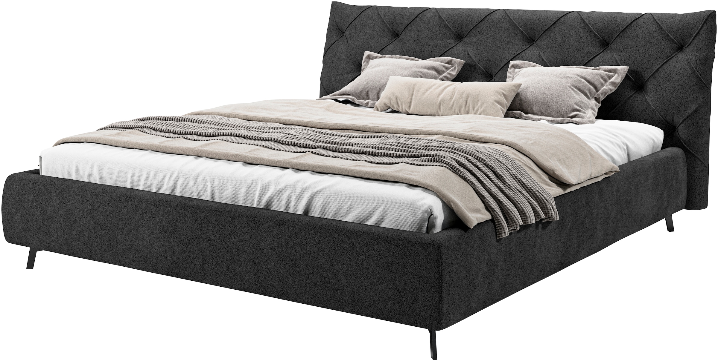 Home affaire Polsterbett "Elloree, in 4 Breiten bis 200cm, auch in Leder" K günstig online kaufen