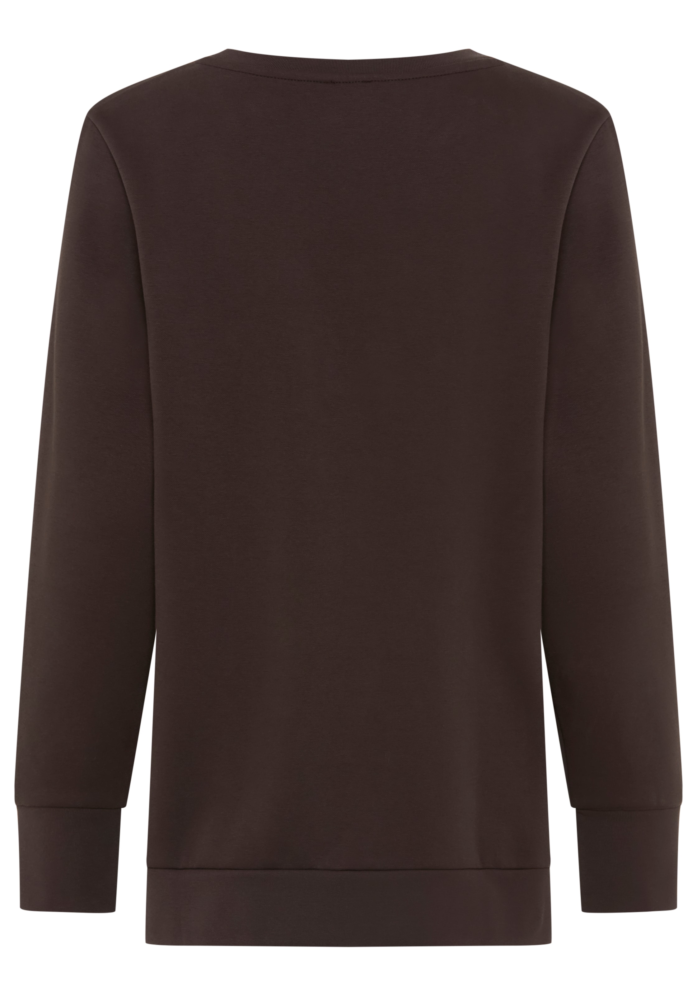 Laura Scott Longsweatshirt , mit Seitenschlitzen und hochwertiger Stickerei
