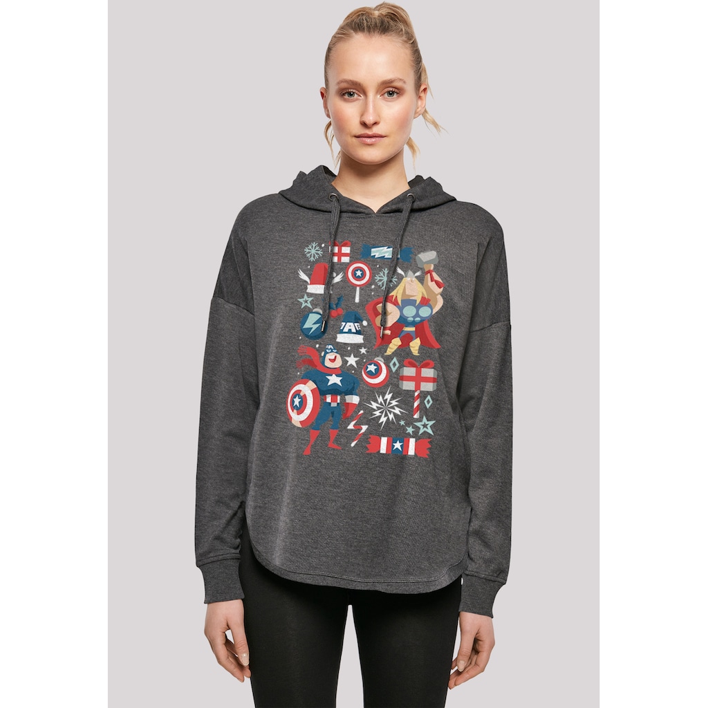 F4NT4STIC Kapuzenpullover »Marvel Thor und Captain America weihnachten«