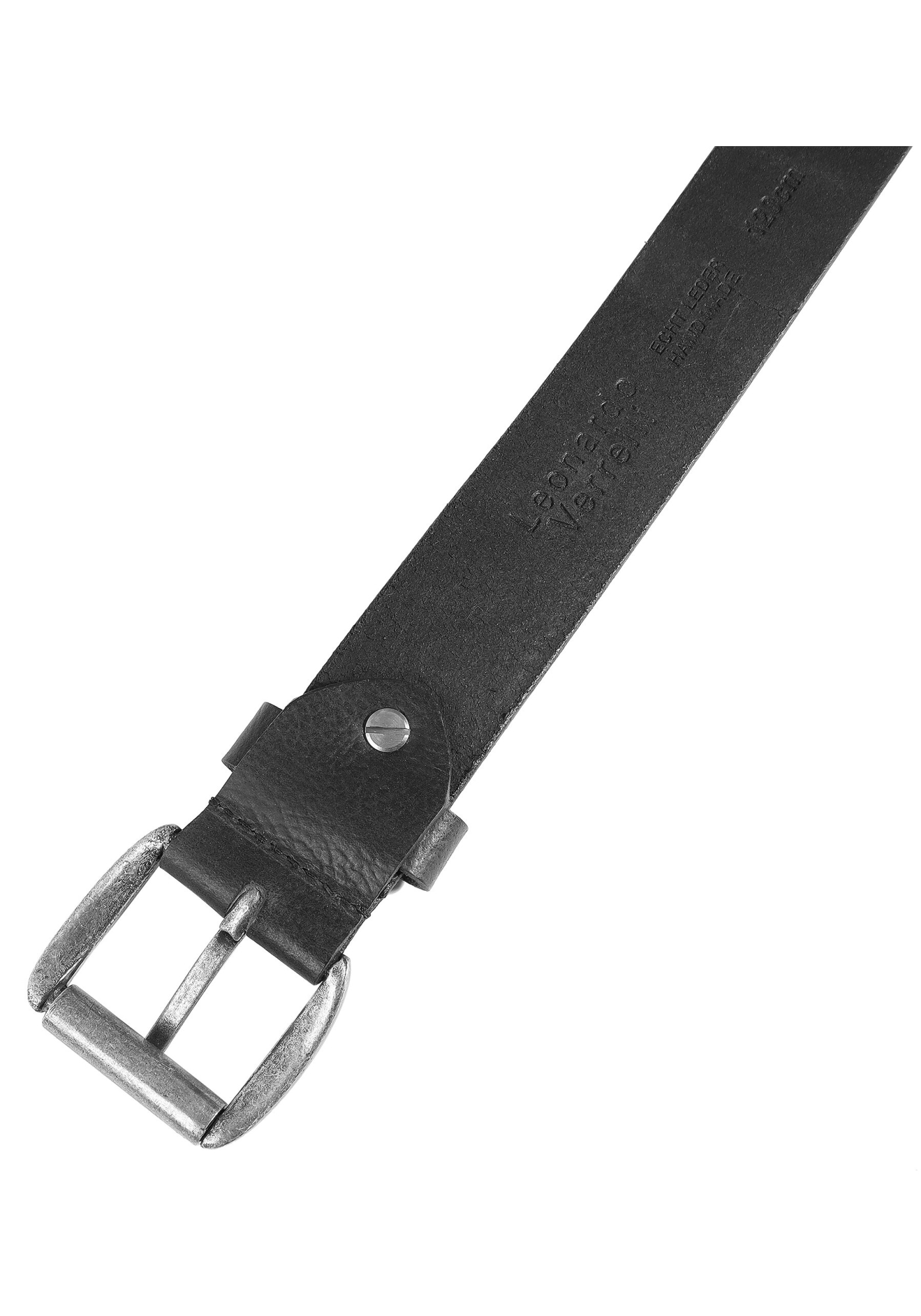 Leonardo Verrelli Ledergürtel »90 - 150 cm (Bundweite) in Schwarz aus 100% Echtleder, kürzbar,«