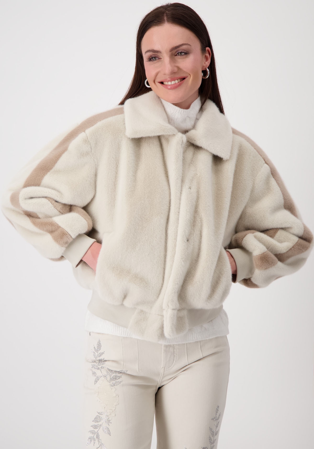 Outdoorjacke, aus Fake Fur