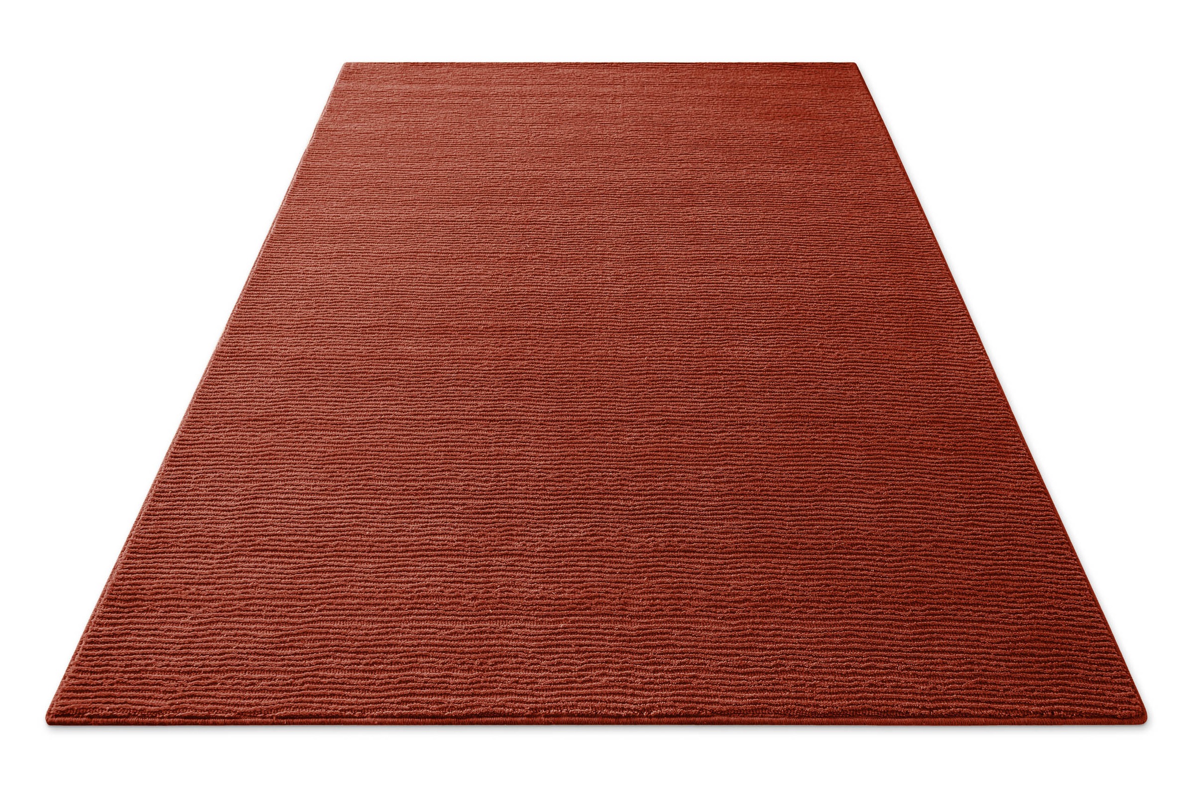 Thumbnail - Wecon home Teppich "Castello ONE" rechteckig 7 mm Höhe Schurwolle, Kurzflor mit Hoch-Tief-Effekt, Wohnzimmer, Streifenmu...