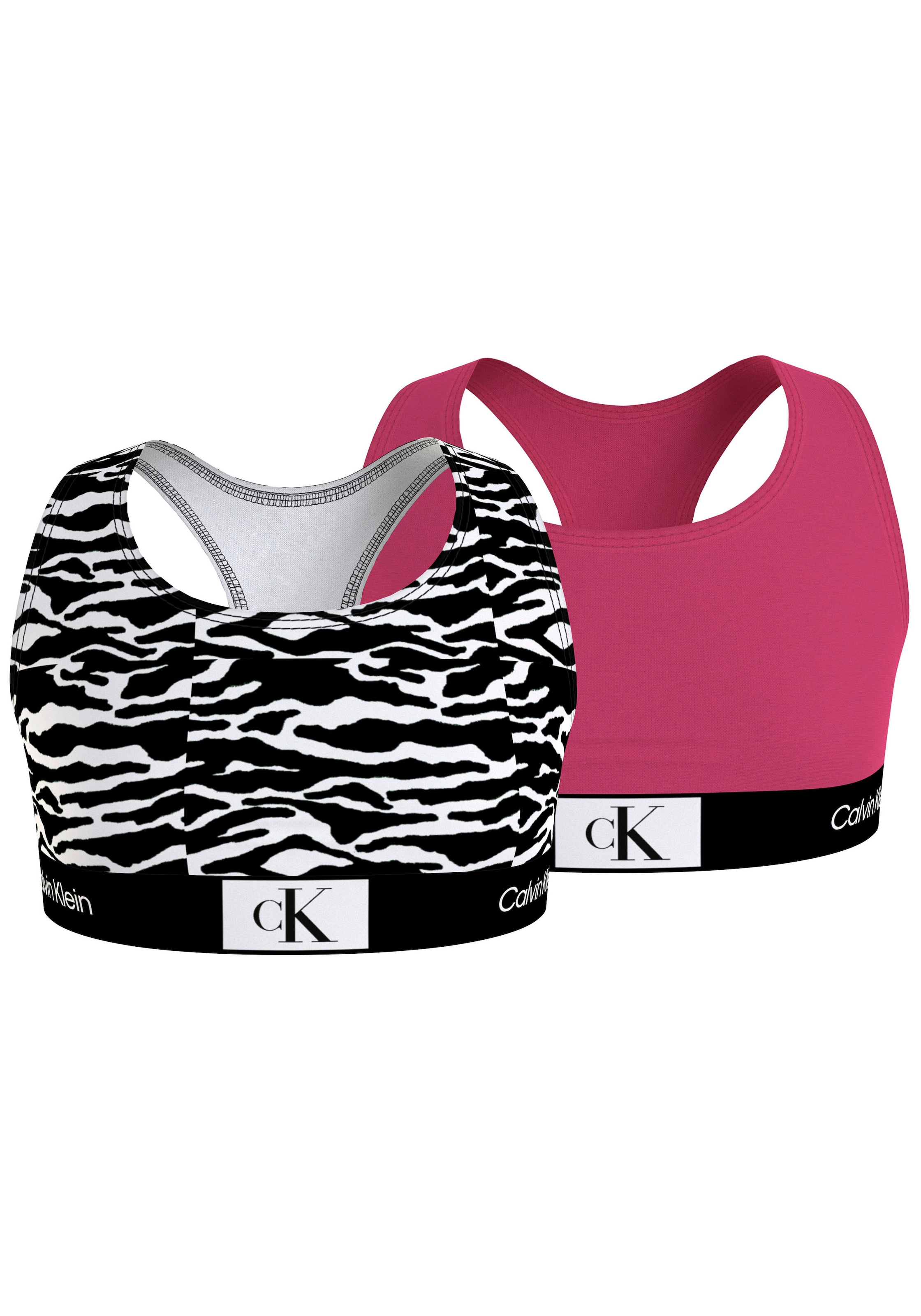 Calvin Klein Underwear Bralette »2PK BRALETTE«, (Packung, 2er-Pack), in trendy Farben und Muster