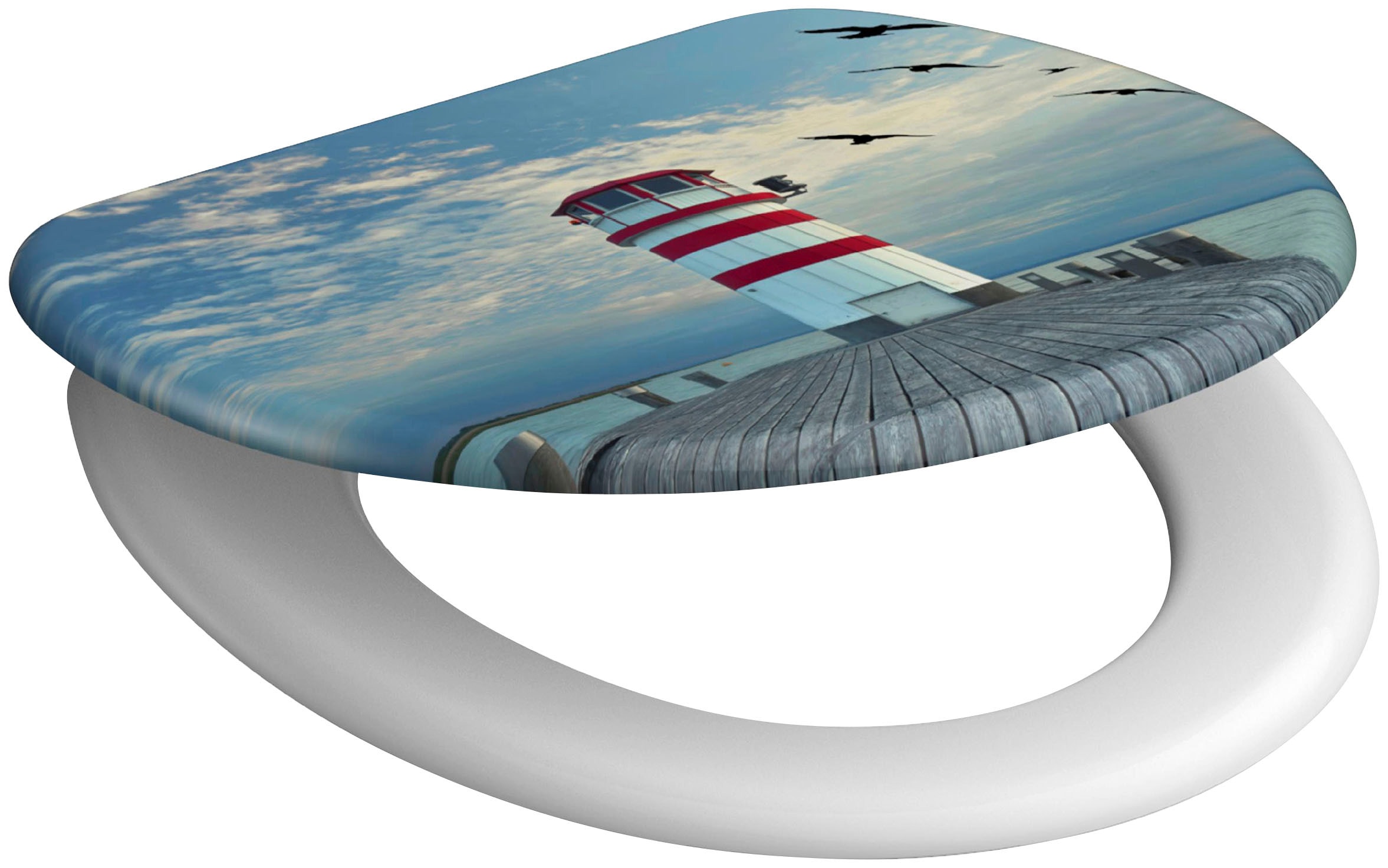 Schütte WC-Sitz »Lighthouse« Duroplast, mit Absenkautomatik