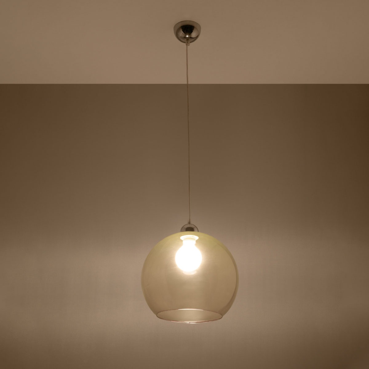 SOLLUX lighting Hängeleuchte »BALL«, 1 flammig, Leuchtmittel E27 | ohne Leuchtmittel, Verteiltes Licht