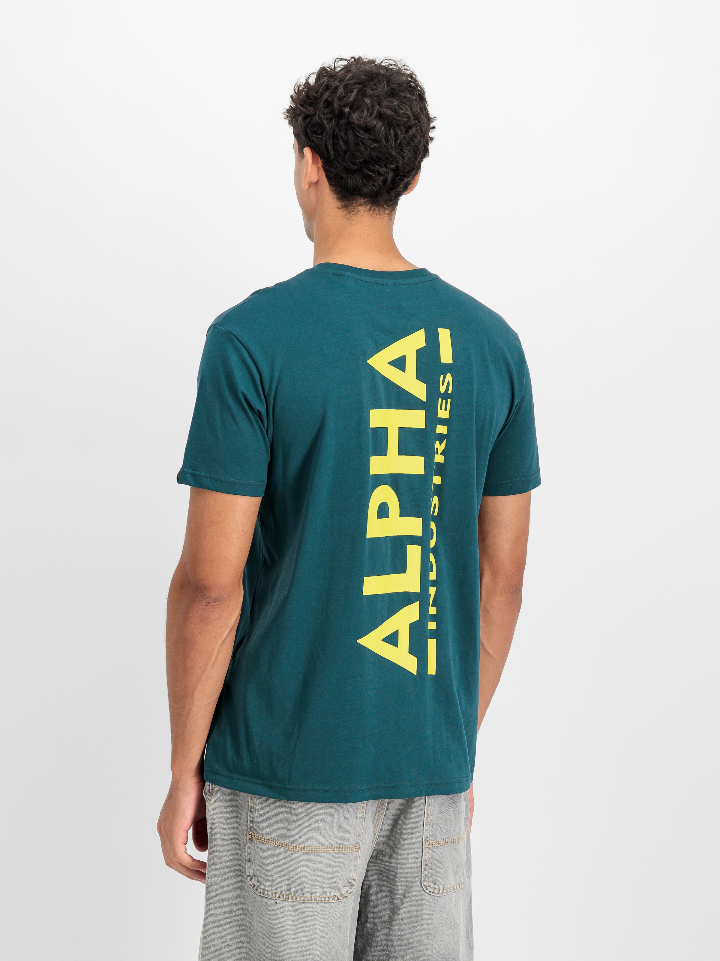Alpha Industries Rundhalsshirt »Backprint T« Baumwolle, regular fit