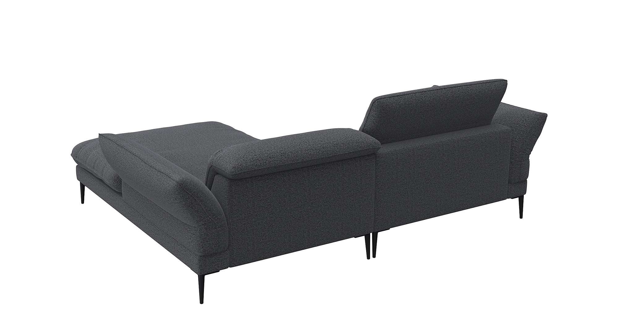 FLEXLUX Ecksofa »Salino, Funktionssofa mit Recamiere, Relaxsofa, Ecksofa«, Sofa mit Arm- und Kopfteil-Verstellungen, Kaltschaum & Stahl-Wellen