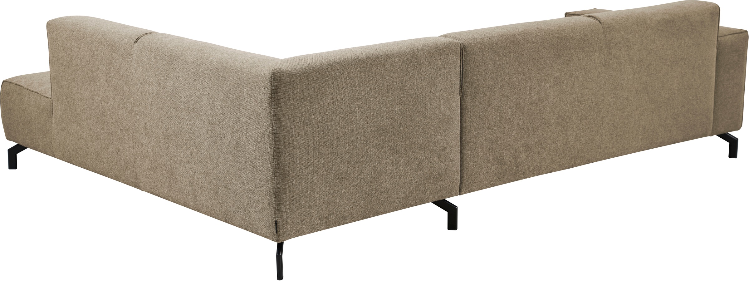 Places of Style Ecksofa Lorcan, in Lederoptik oder Strukturstoff lieferbar