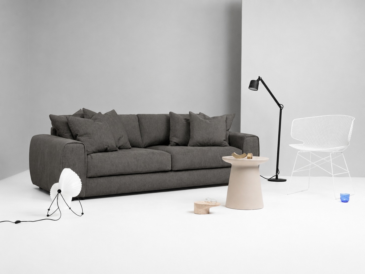 OTTO home 3-Sitzer »Rillea, Sofa, Couch, MADE in Europe« B: 252 cm, mit Daunenfüllung & Kaltschaum, FSC®