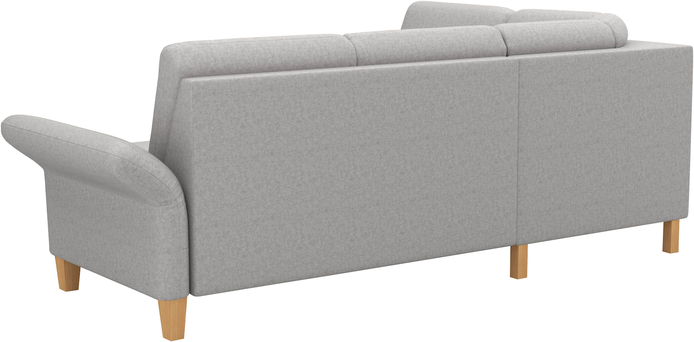 Home affaire Ecksofa »Rochelle«, wahlweise mit Armlverstellung, Klappbett mit Rollen & Bettkasten