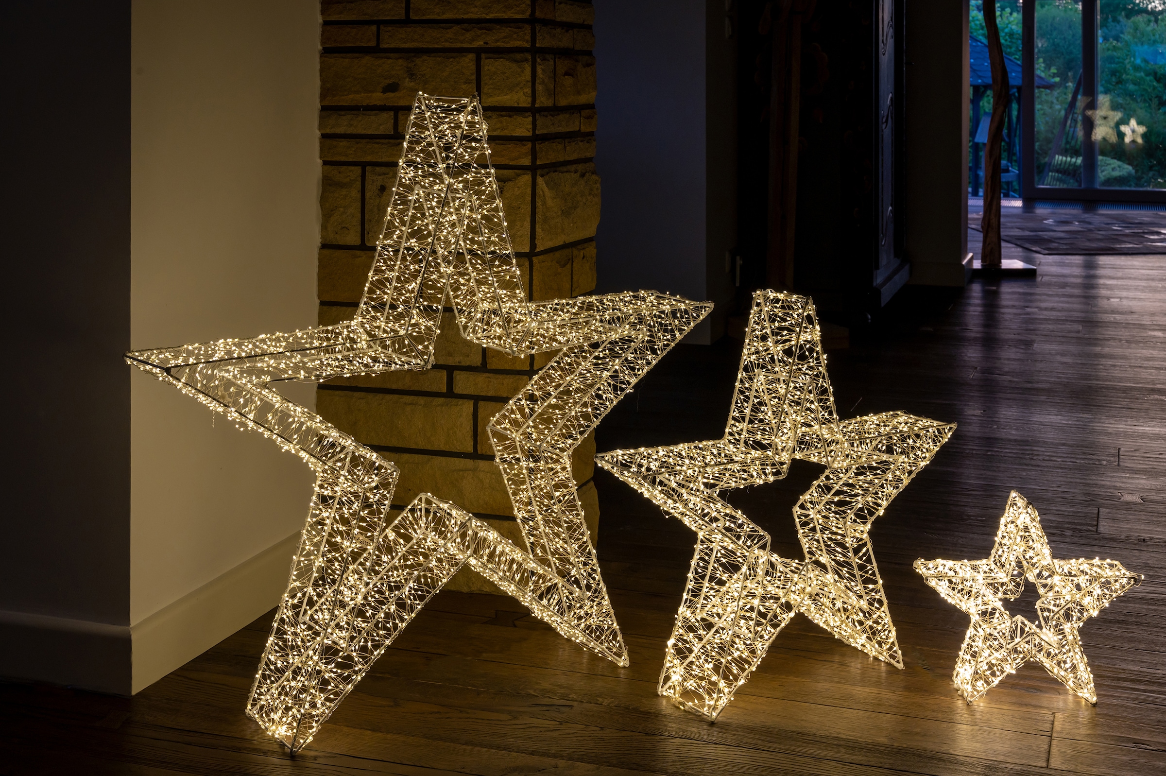 Star-Max LED Stern »Weihnachtsstern, Weihnachtsdeko aussen«, 7680 flammig, stromsparende LED