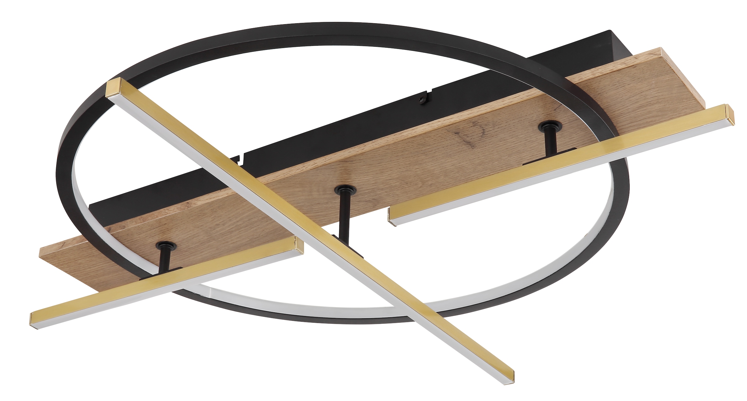 GLOBO LIGHTING LED Deckenleuchte »BEATRIX«, Leuchtmittel LED-Modul | LED fest integriert, Deckenlampe/Wohnzimmer/Schlafzimmer/modern/Holz