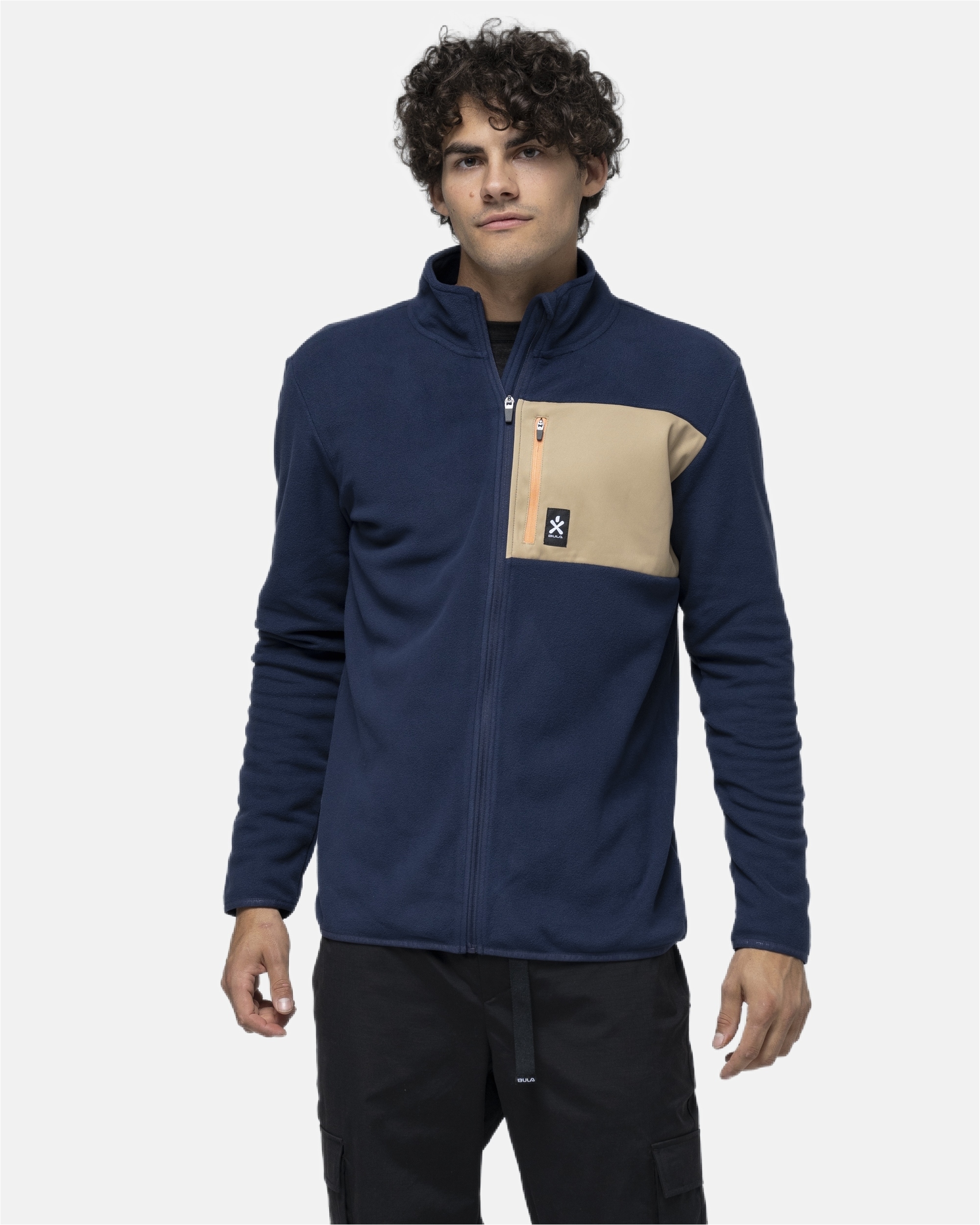 Fleecejacke, in sportlichem Design