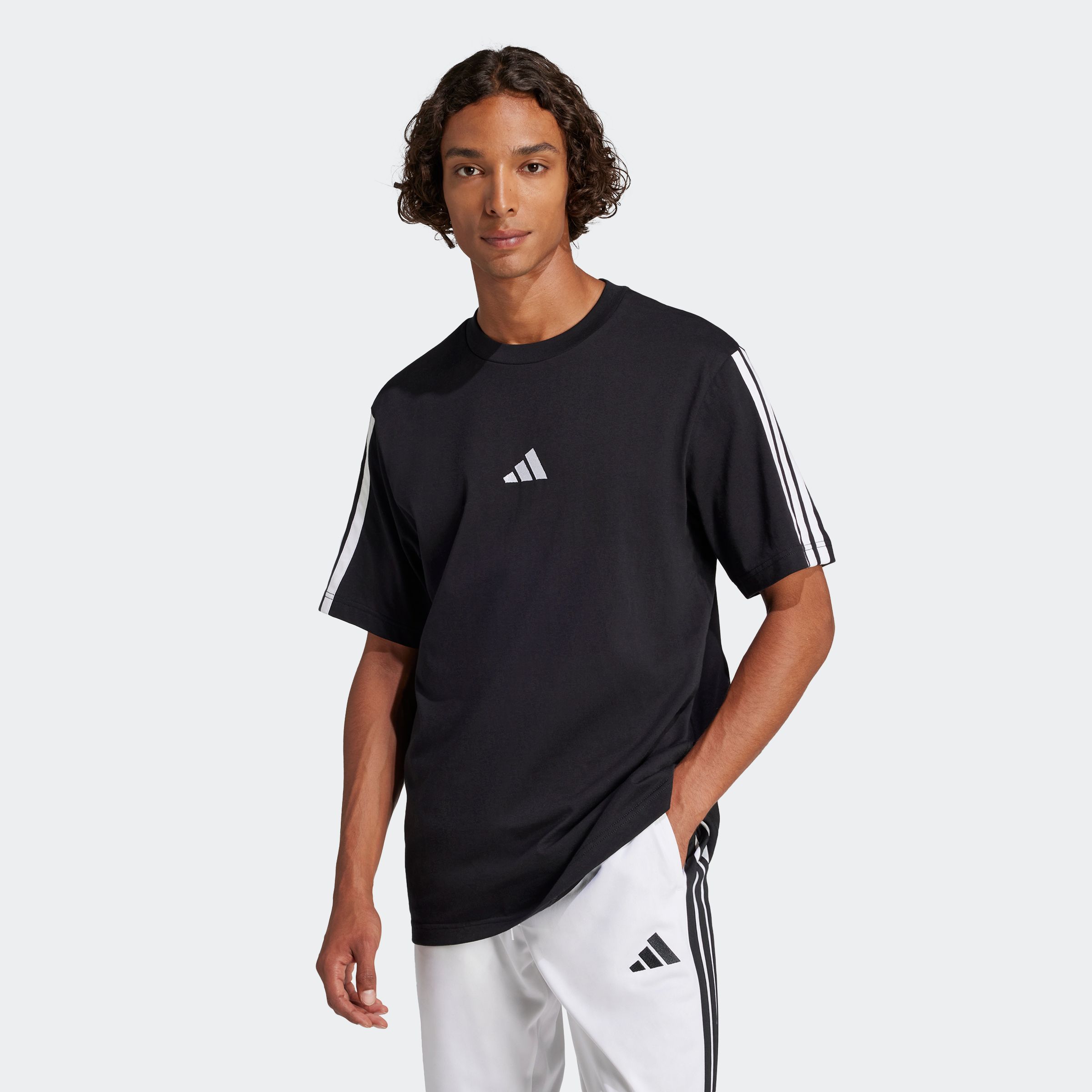 adidas Sportswear T-Shirt "M 3S SJ T B" mit sportlichem Stil, Kurzarm, ohne Verschluss, aus Baumwolle